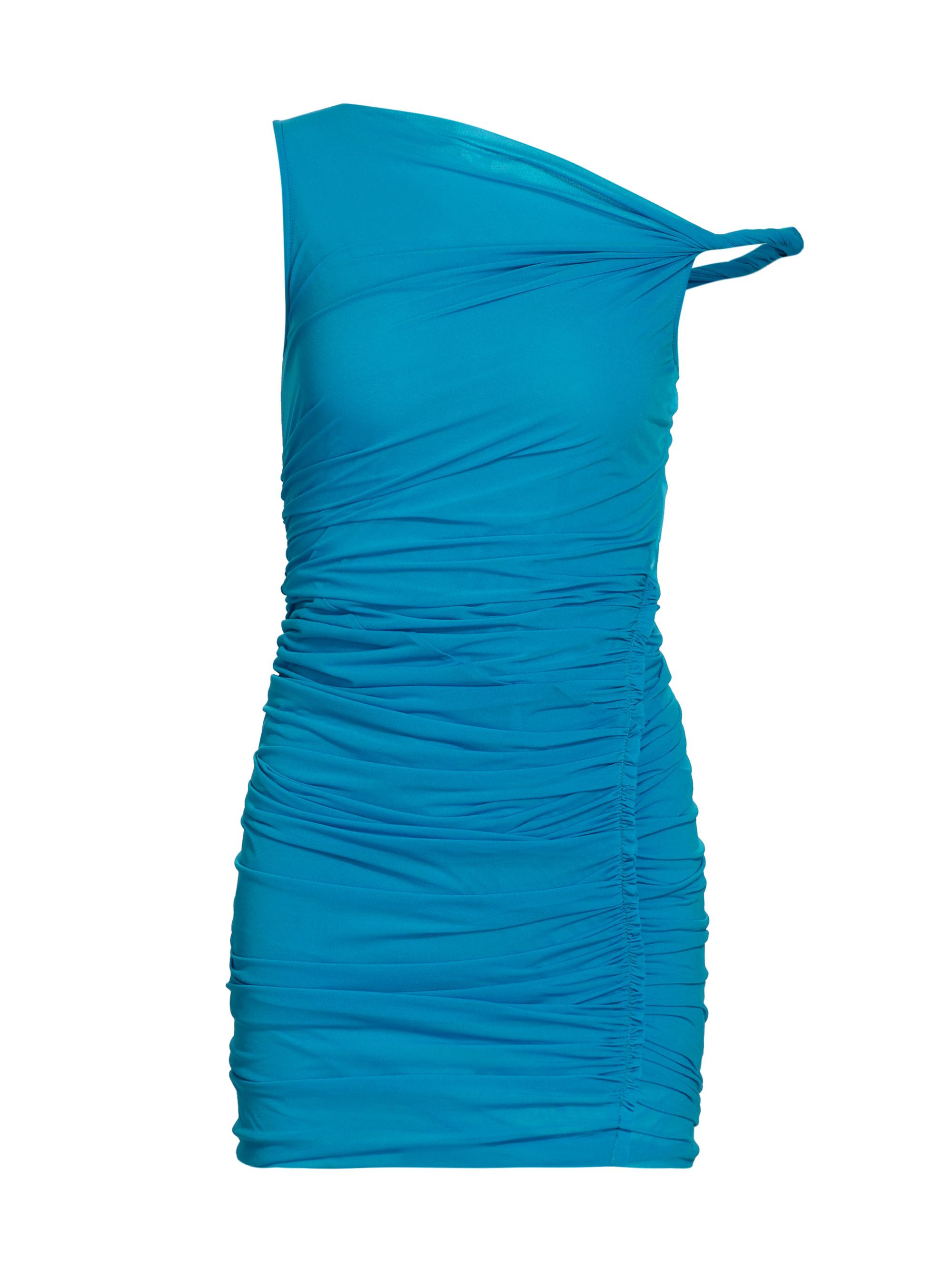 Helmut Lang Asymmetric Ruched Minidress | Saks Fifth Avenue