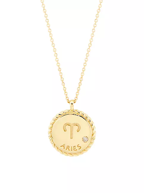 Balenciaga Zodiac Sign Gemini Necklace in Metallic