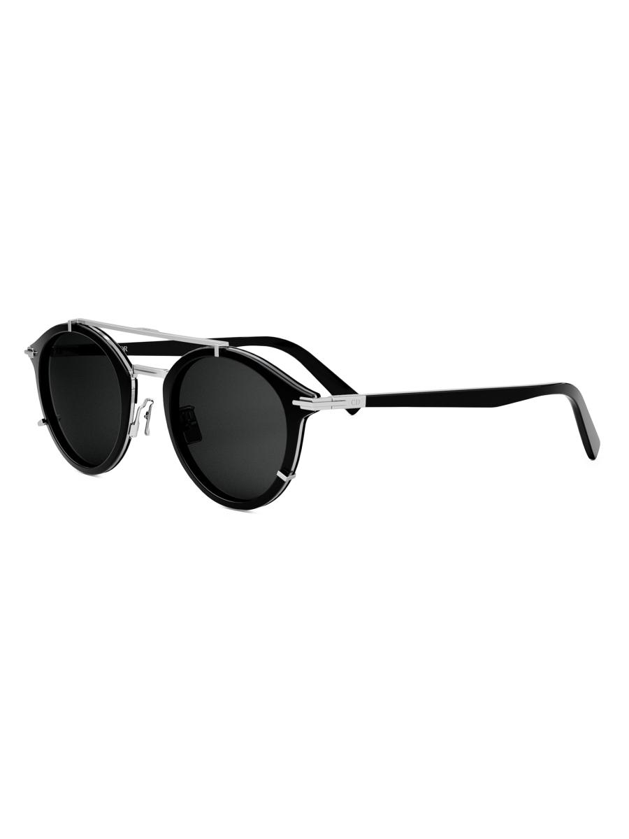 DIOR DiorBlackSuit R7U 50MM Round Sunglasses | Saks Fifth Avenue