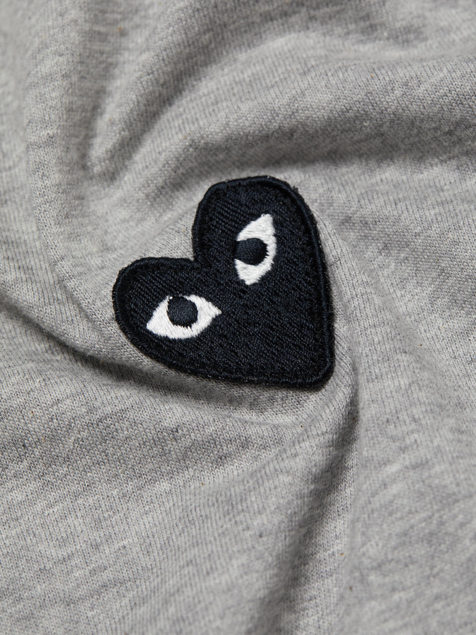 Comme des Garçons PLAY Women's Heart Long-Sleeve T-Shirt - Grey | Thumbnail 7