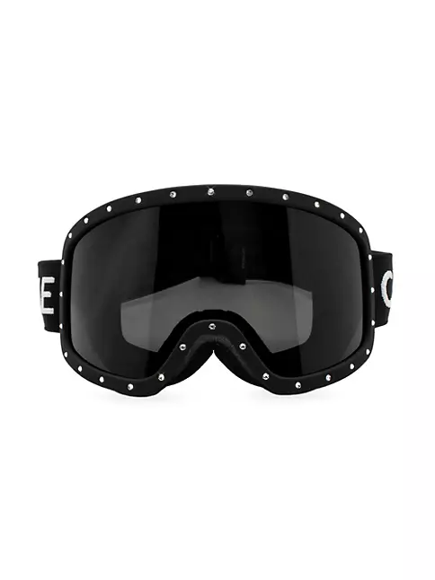 Celine Men's 182mm Studded Ski Goggles - Matte Black Crystal One-Size