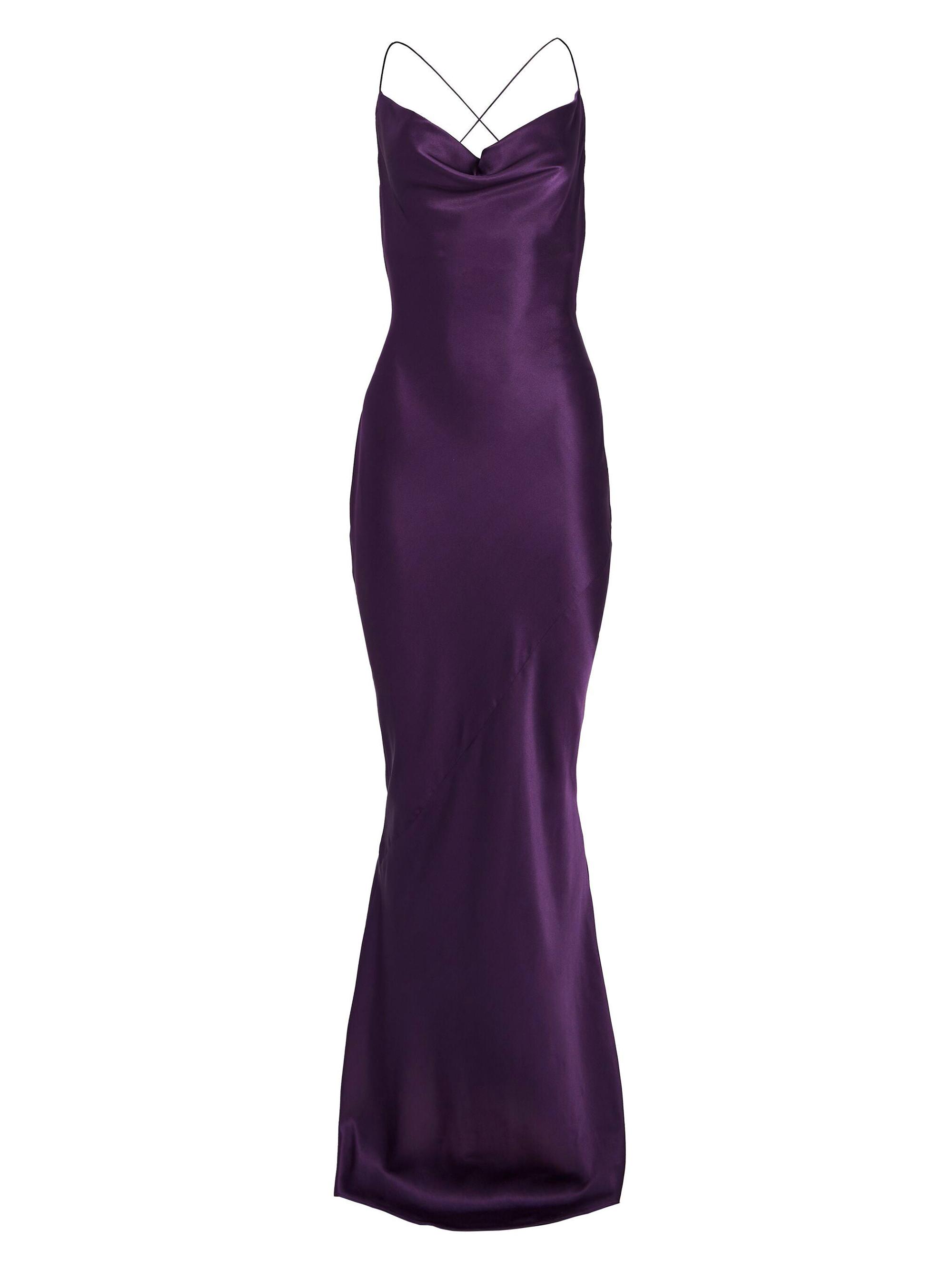 Ser.o.ya Women's Massimo Silk Gown - Eggplant