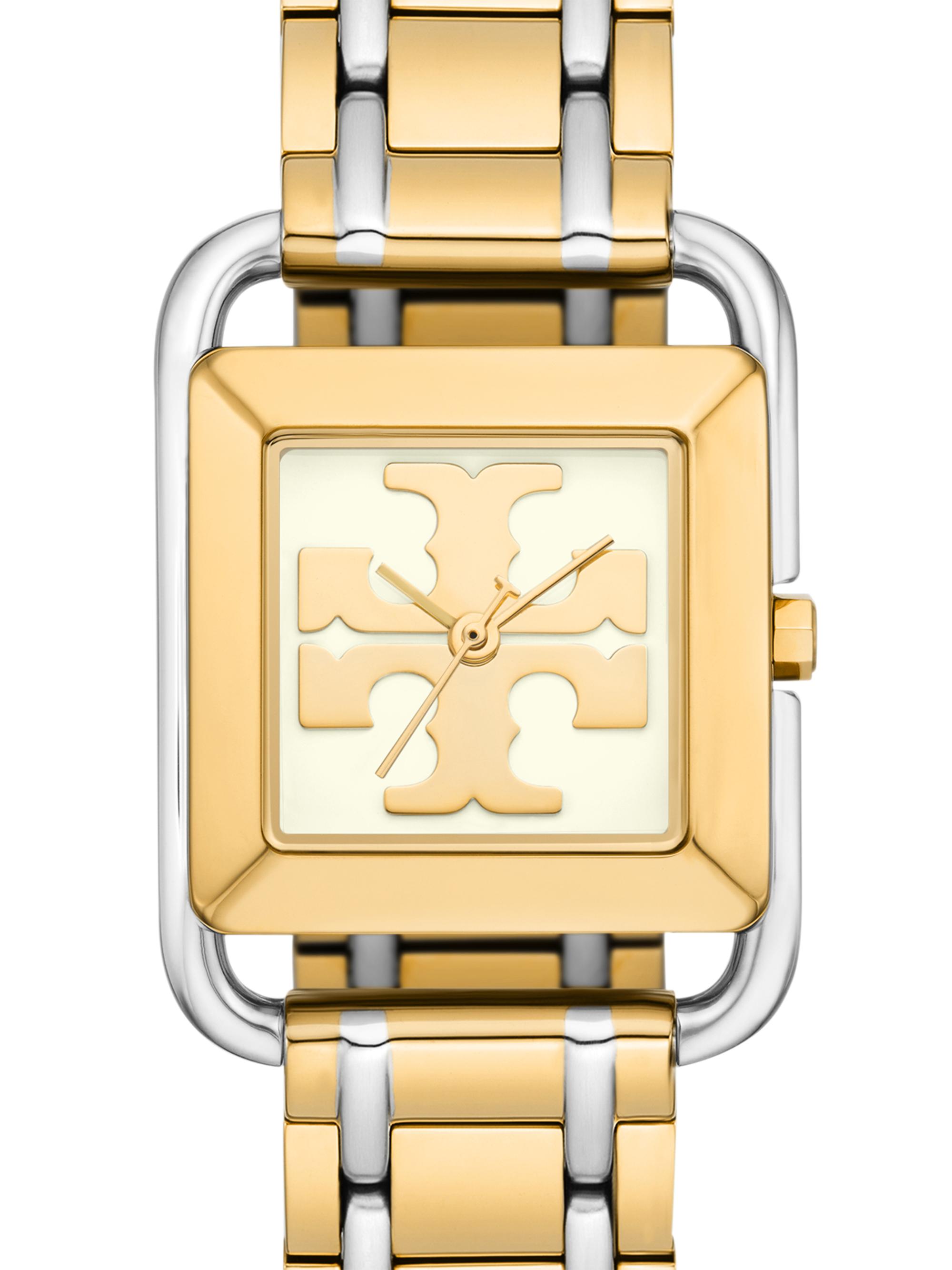Tory Burch Miller Two-Tone Stainless Steel Bracelet Watch/24MM