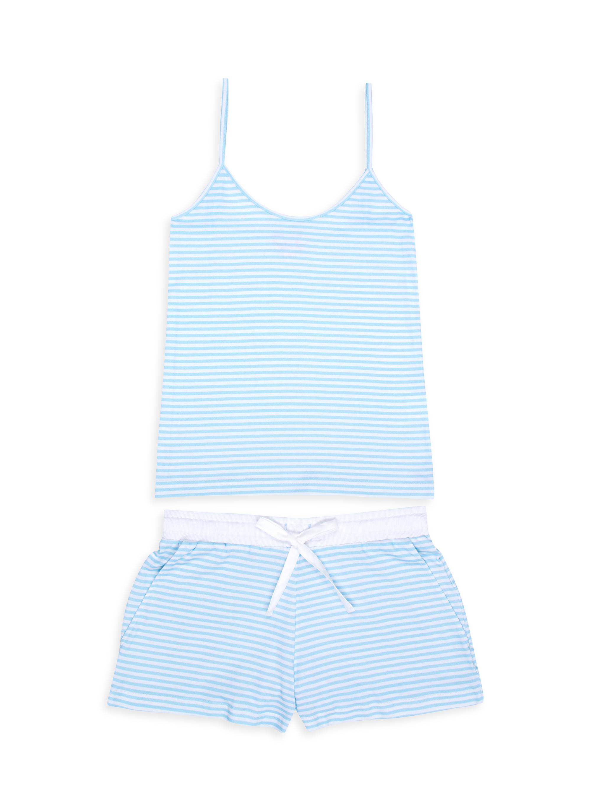 Sant and Abel Women's Stripe Jersey Camisole Set - Blue