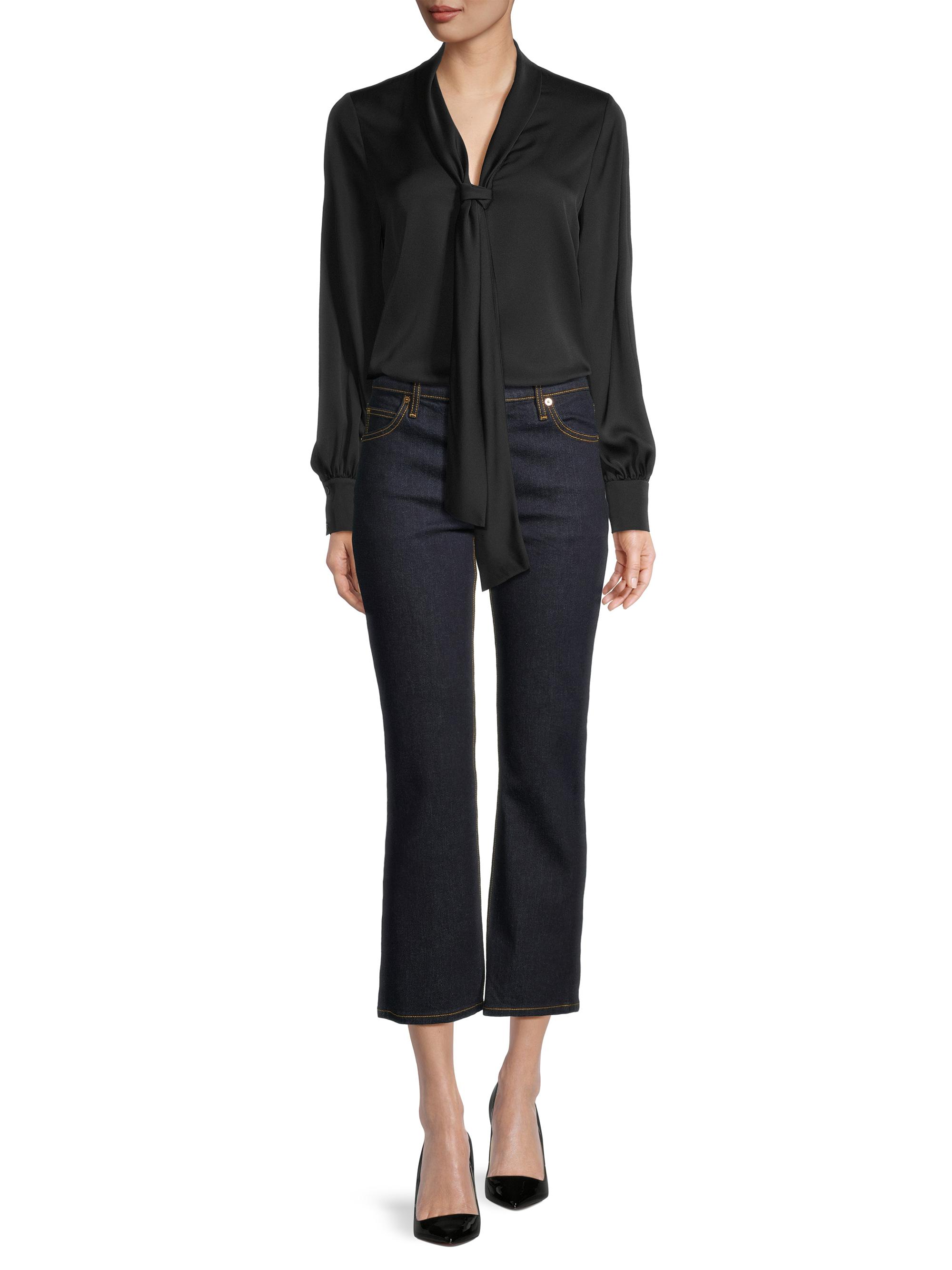 Ungaro Ella Silk-Blend Tie-Neck Blouse | Saks Fifth Avenue