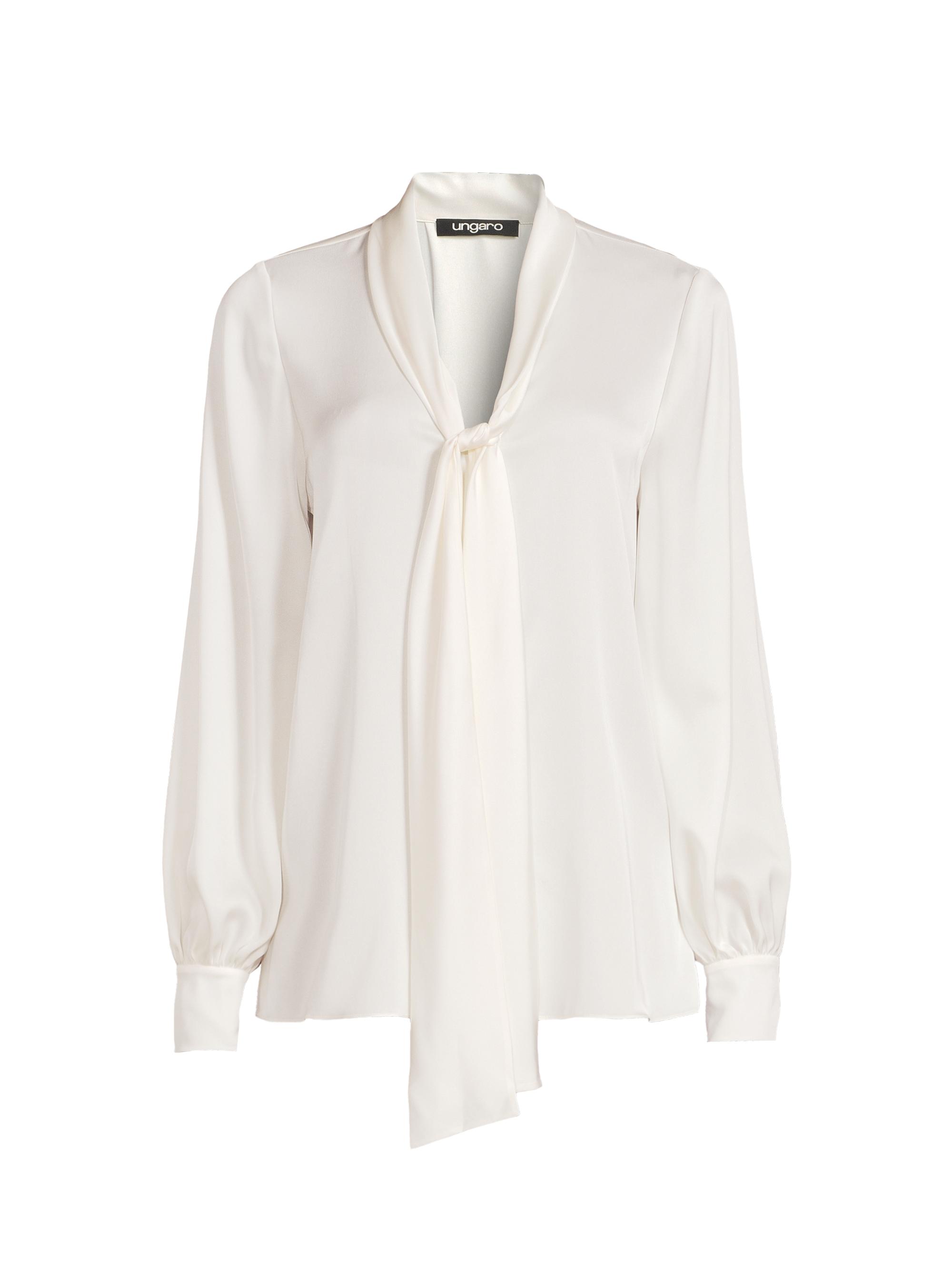 Ungaro Women's Ella Silk-Blend Tie-Neck Blouse - | Thumbnail 7