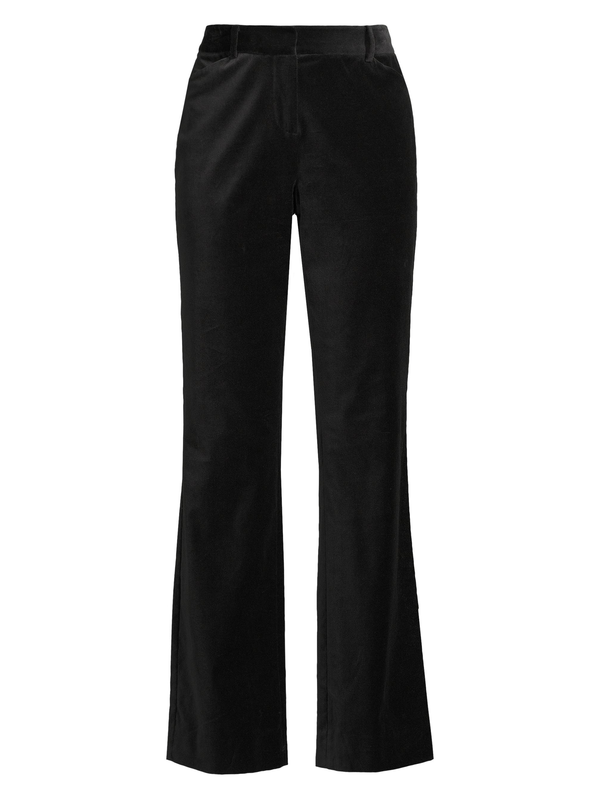 Donna Karan New York Women's Main Event Flared Velvet Pants - Black