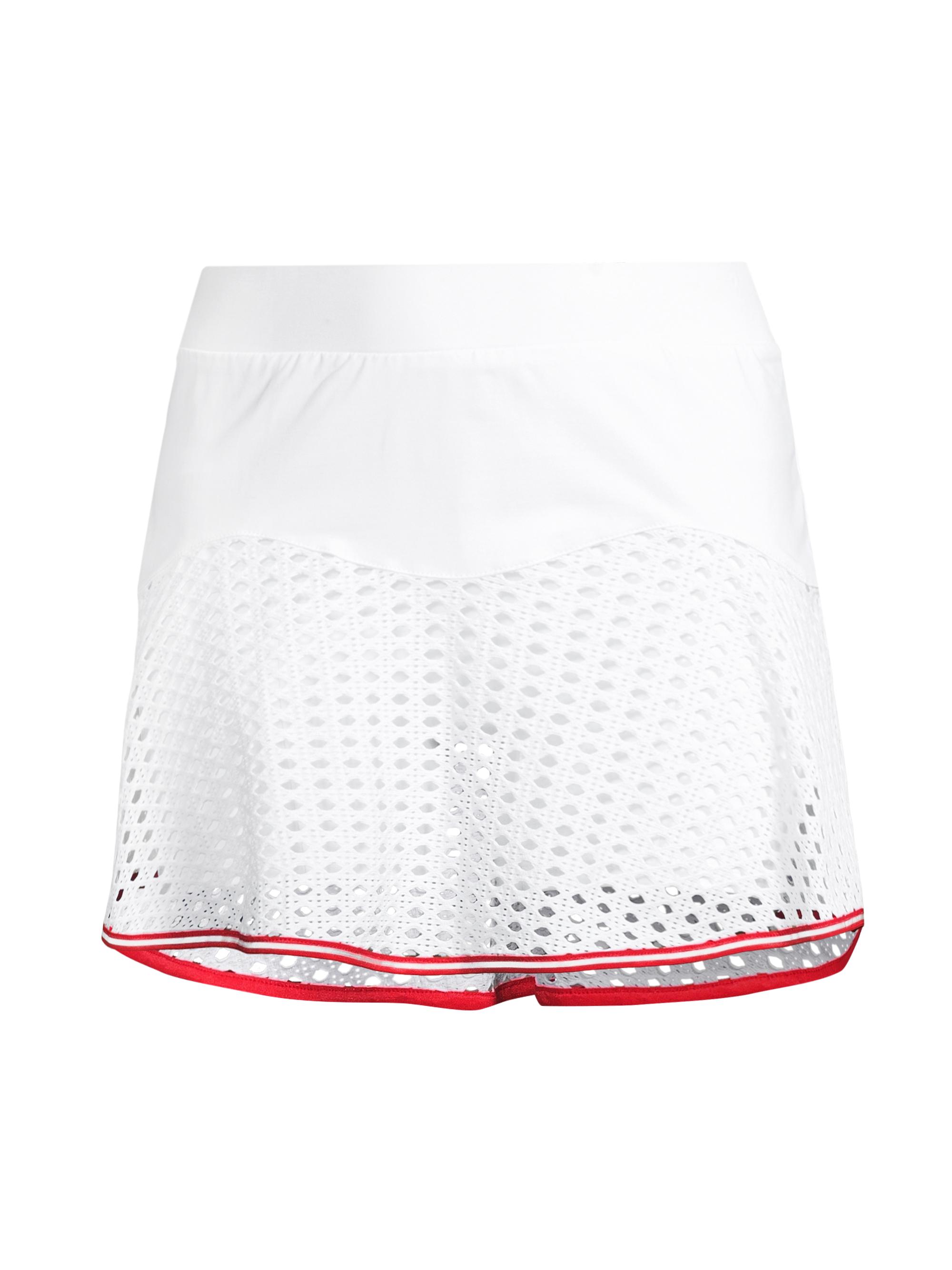 L'Etoile Sport Women's Mesh Team Skort - White Red