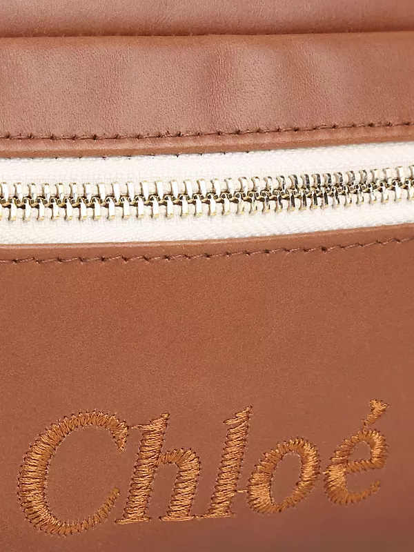 Chloé Girl's Logo Cotton & Leather Backpack - Stone One-Size