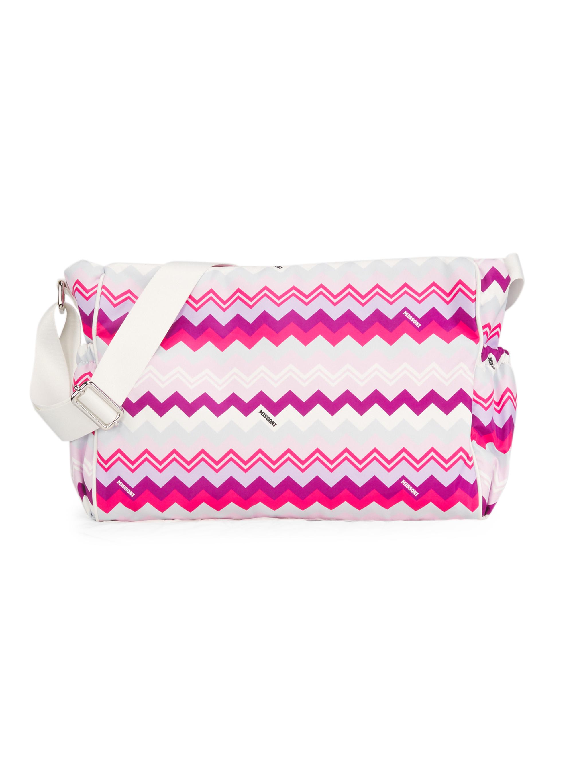 Missoni Chevron Diaper Bag - Lilac Mix