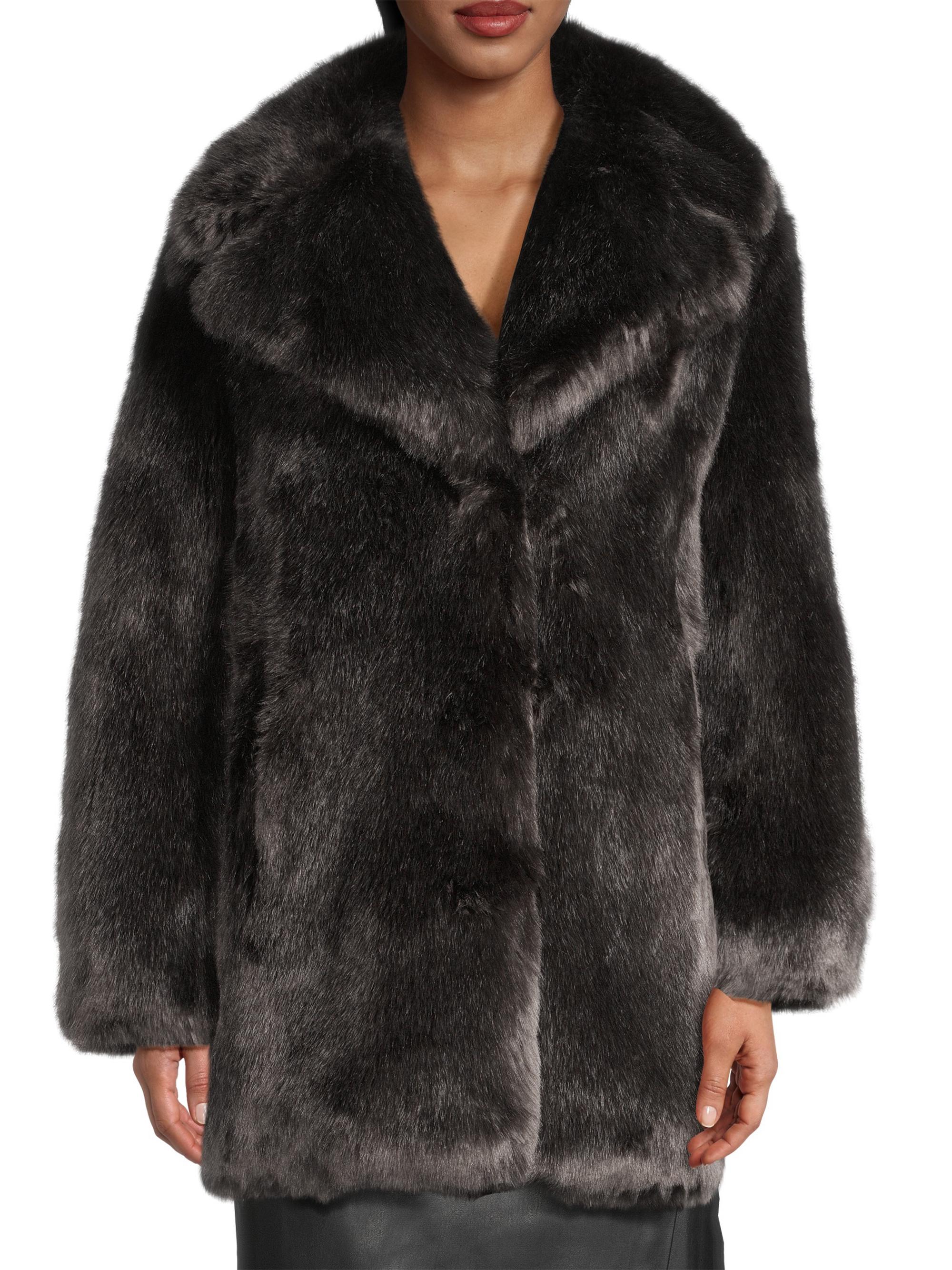 Donna Karan New York Vintage Glam Faux-Fur Coat | Saks Fifth
