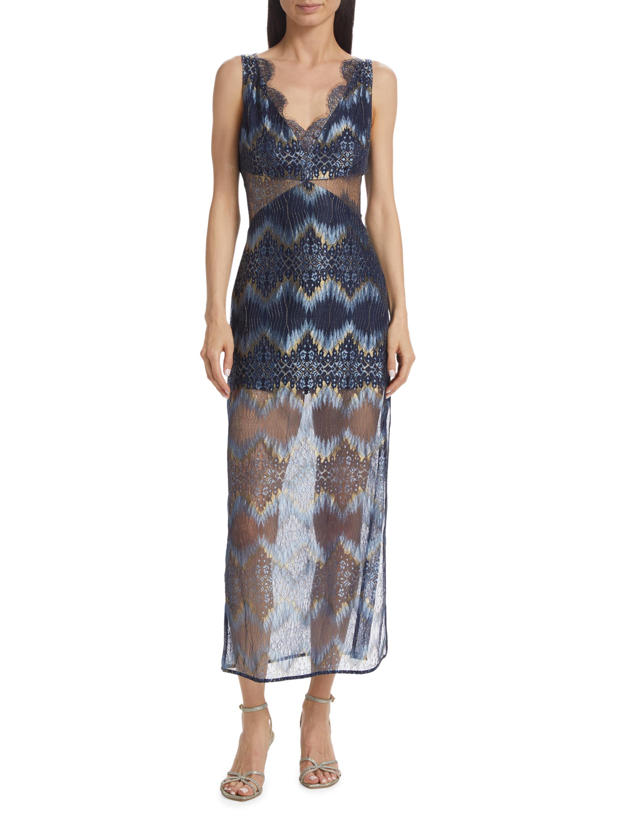 Ramy Brook Lillian Lace-Trimmed Midi-Dress | Saks Fifth Avenue