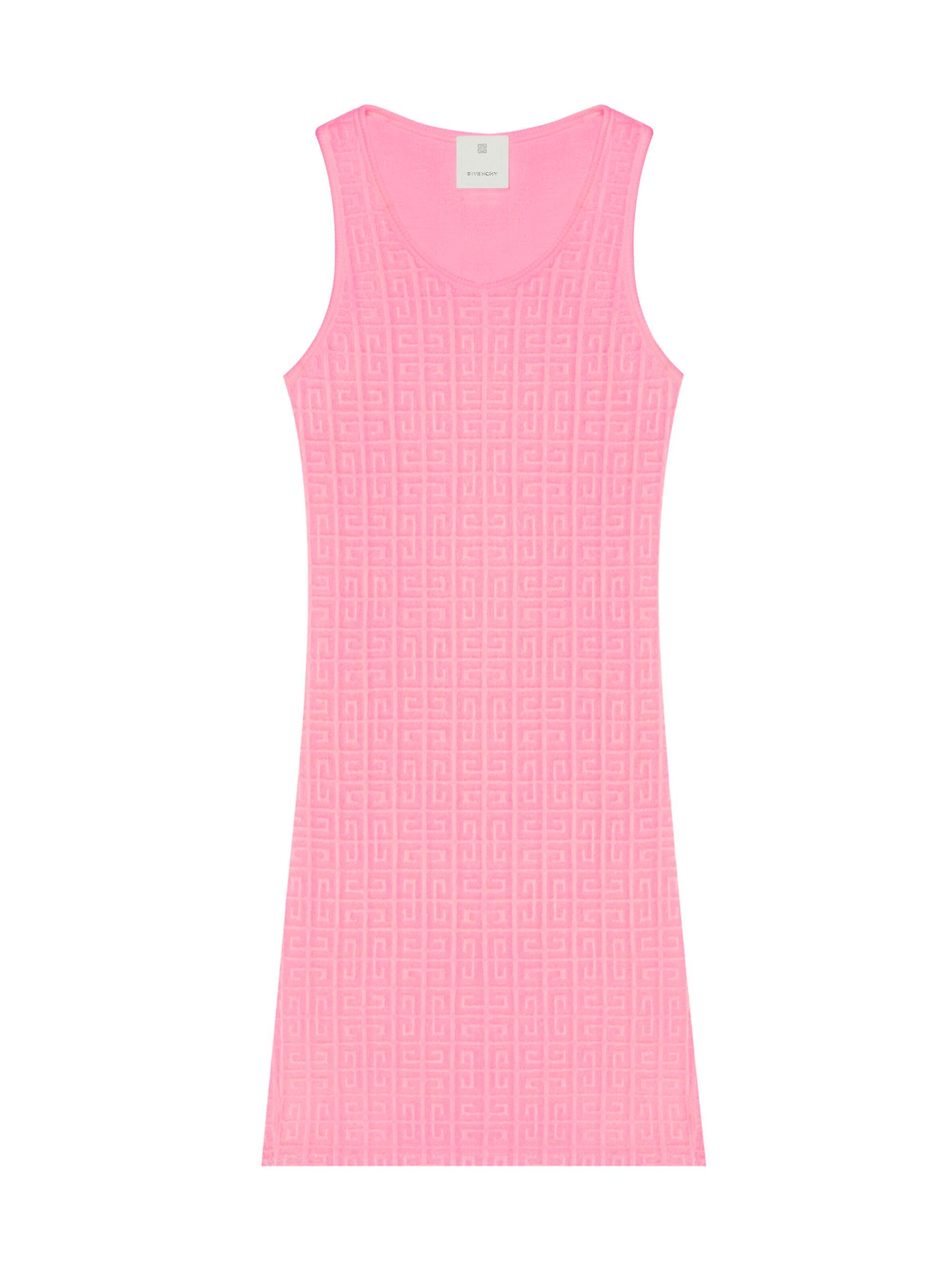 Givenchy Women's Tank Top Dress In 4G Toweling - Old Pink