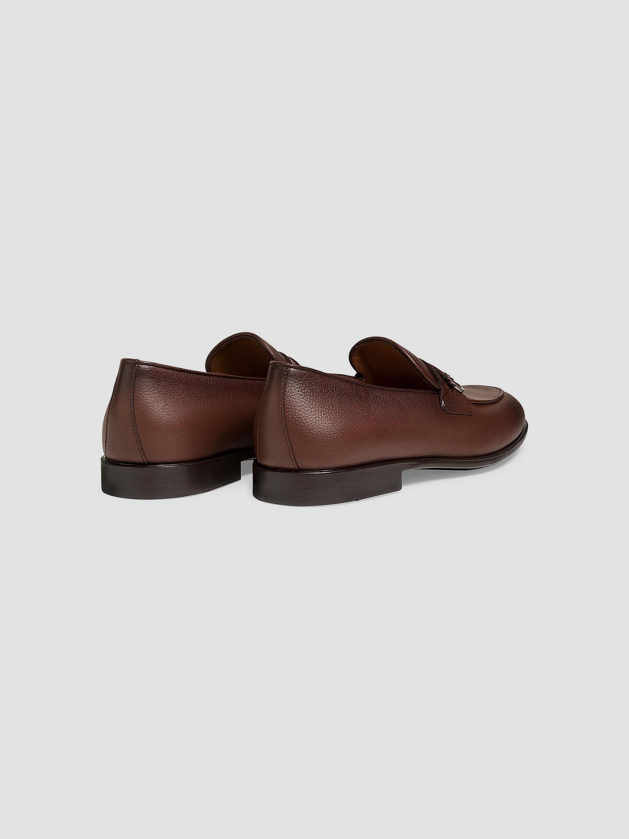 FERRAGAMO Desio Leather Gancio Penny Loafers | Saks Fifth Avenue display picture 1