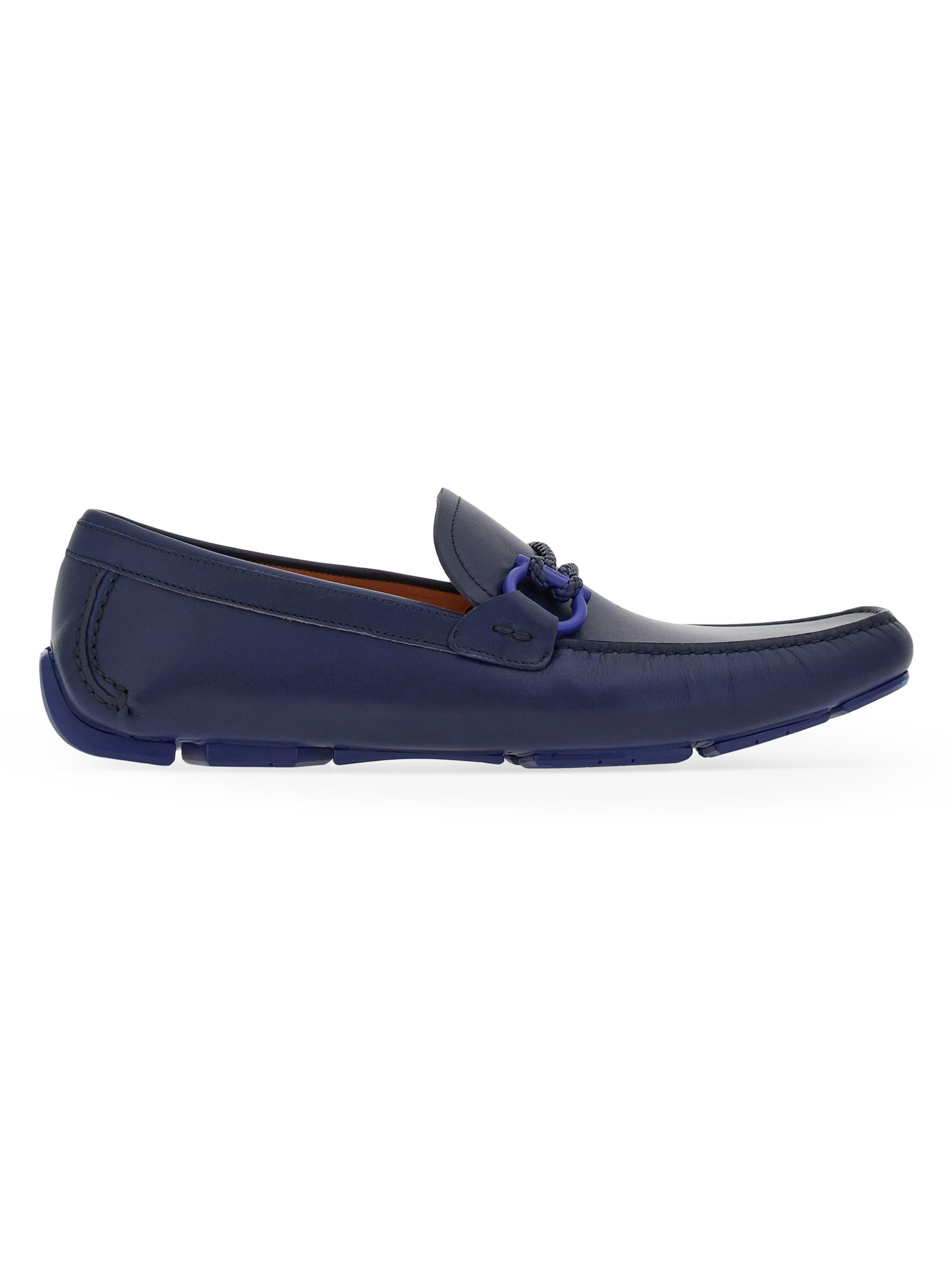 FERRAGAMO Florin Leather Loafers | Saks Fifth Avenue display picture 1