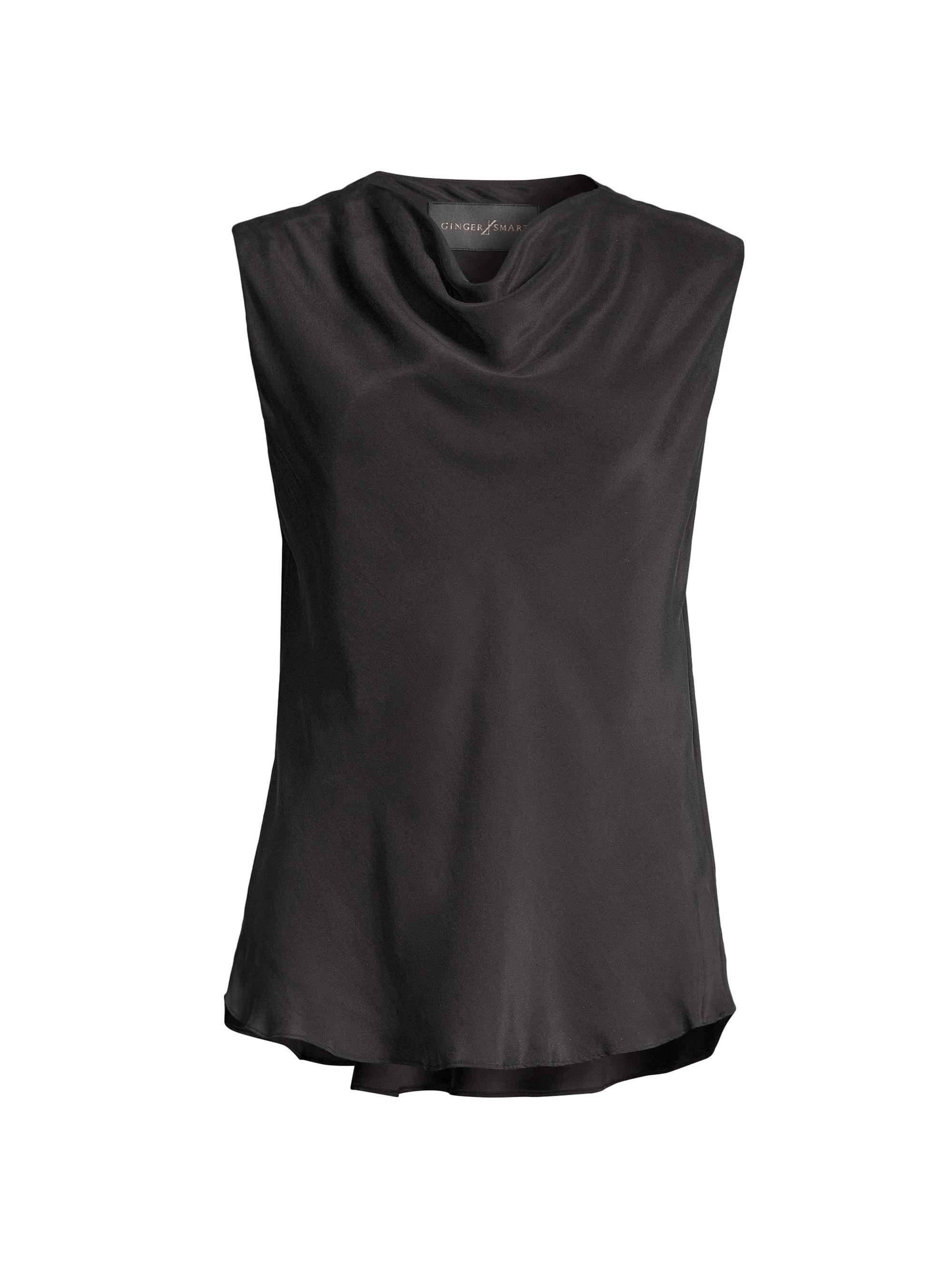 Ginger & Smart Women's Horizon Cowlneck Top - Black