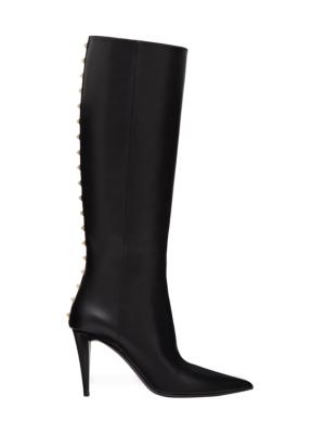 Valentino Garavani over-the-knee 30mm lace boots - Black