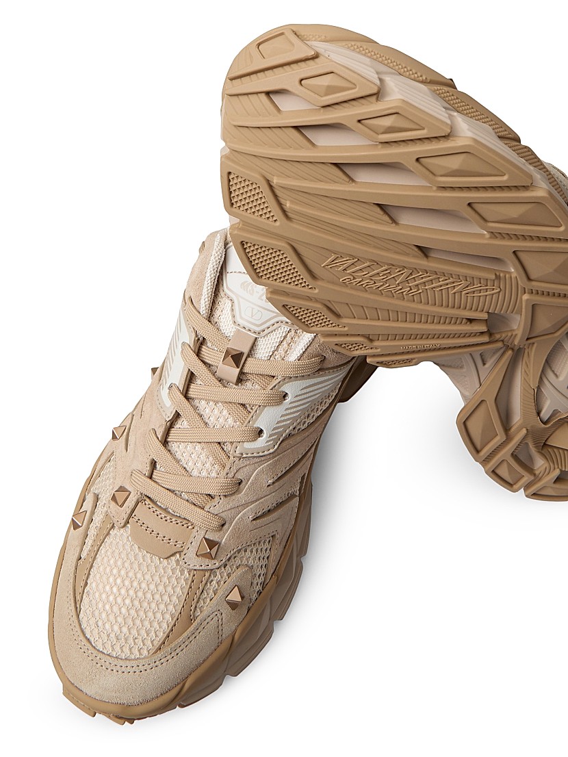 Shop Valentino Garavani MS-2960 Low-top Fabric and Split Shop Valentino Garavani MS-2960 Low-top Fabric and Split