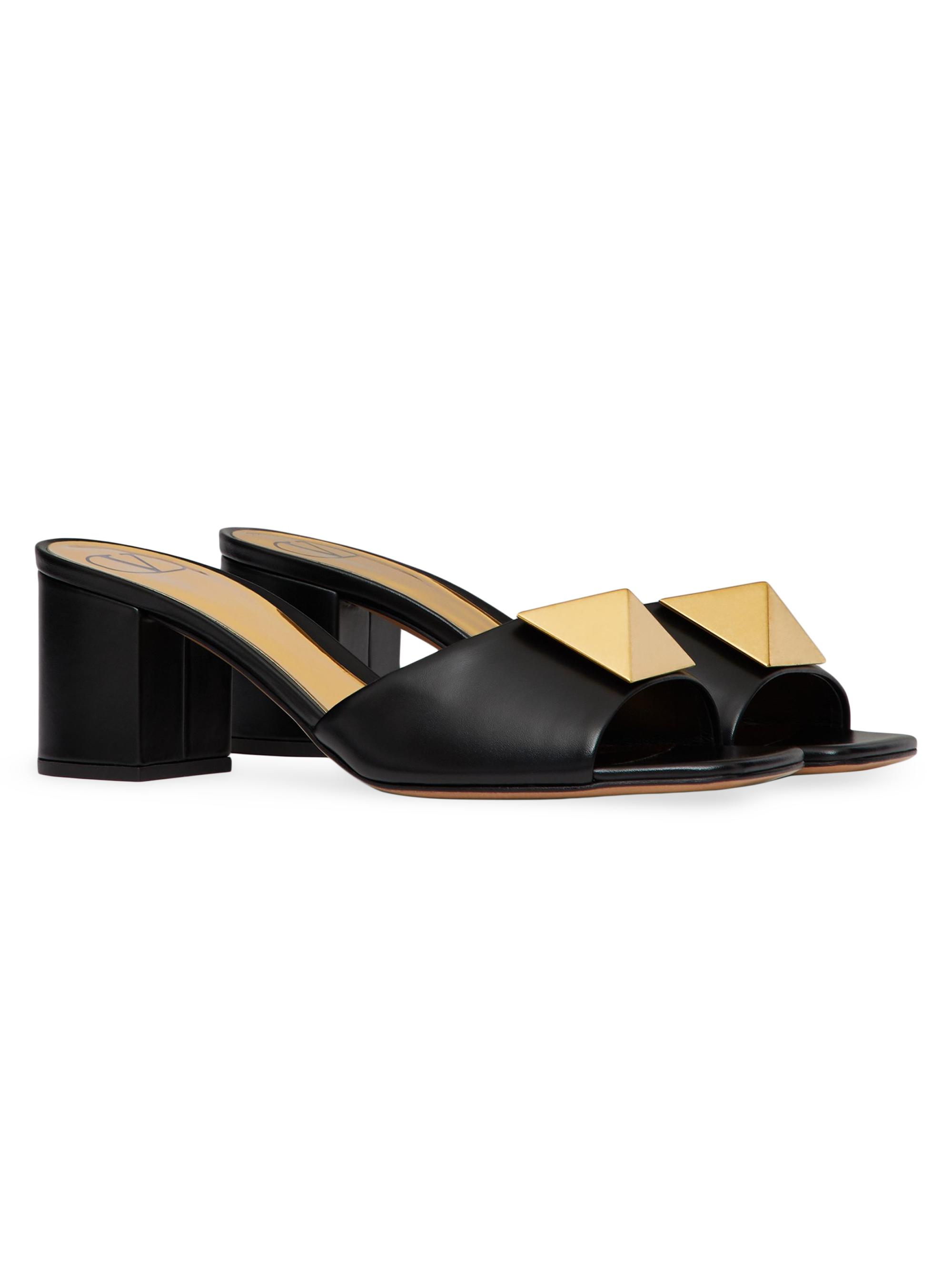 Valentino Garavani One Stud Calfskin Slide Sandal 60MM | Saks