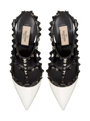 Valentino Garavani rockstud-detail pointed-toe pumps - Black