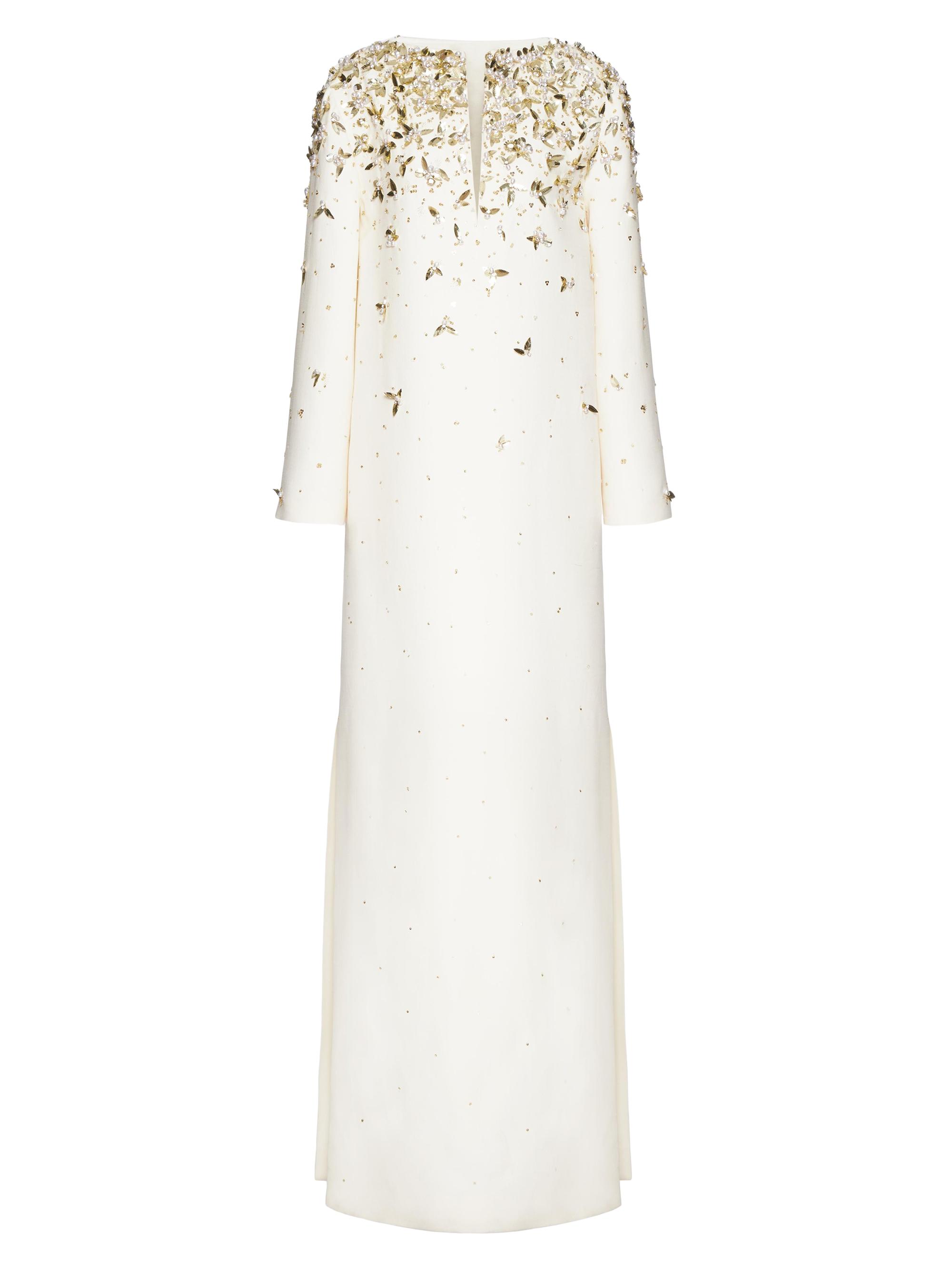 Valentino Garavani Women's Embroidered Crepe Couture Evening Dress -  Gold