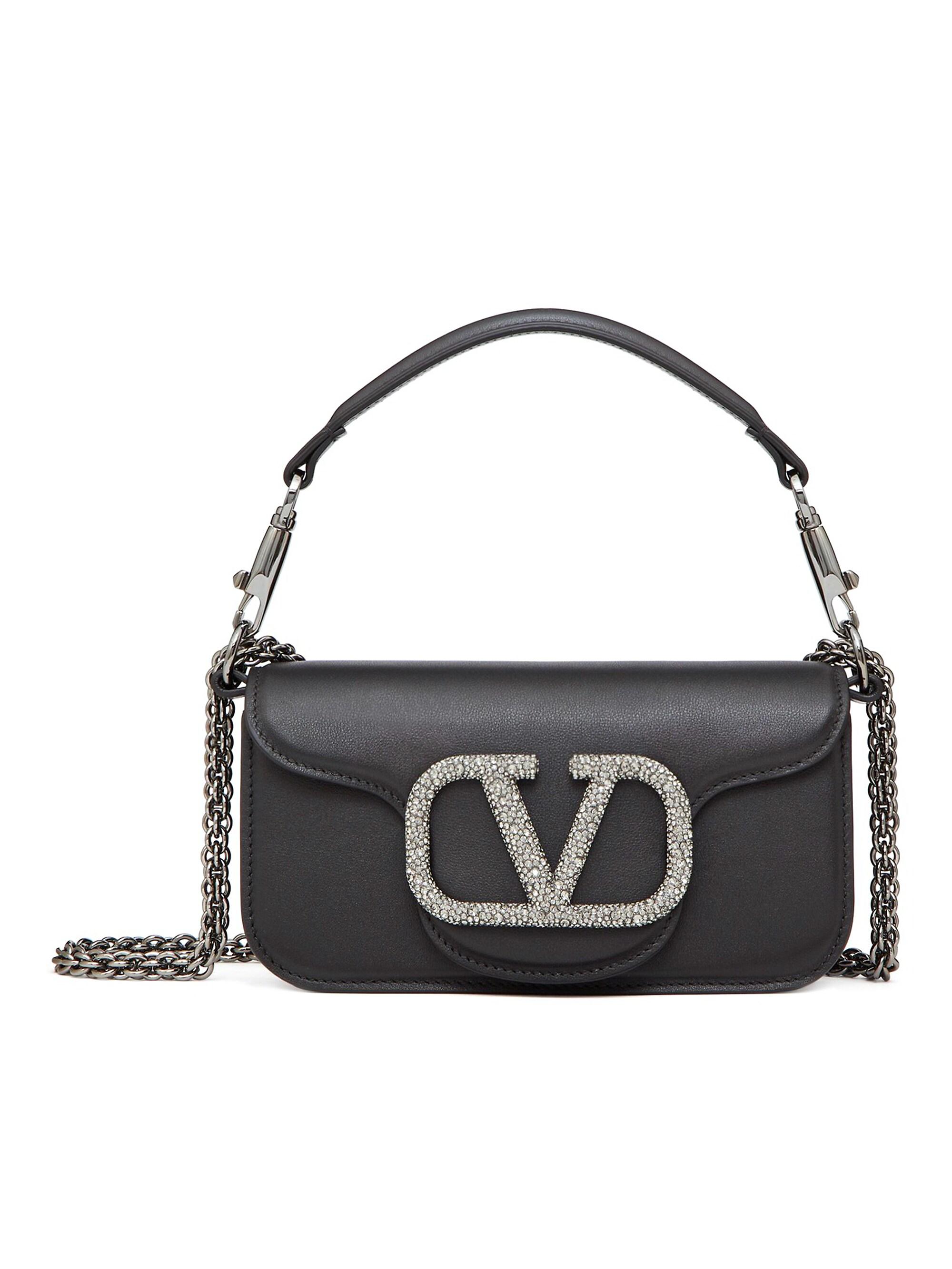 Valentino Garavani Small Rockstud Grainy Calfskin Crossbody Bag