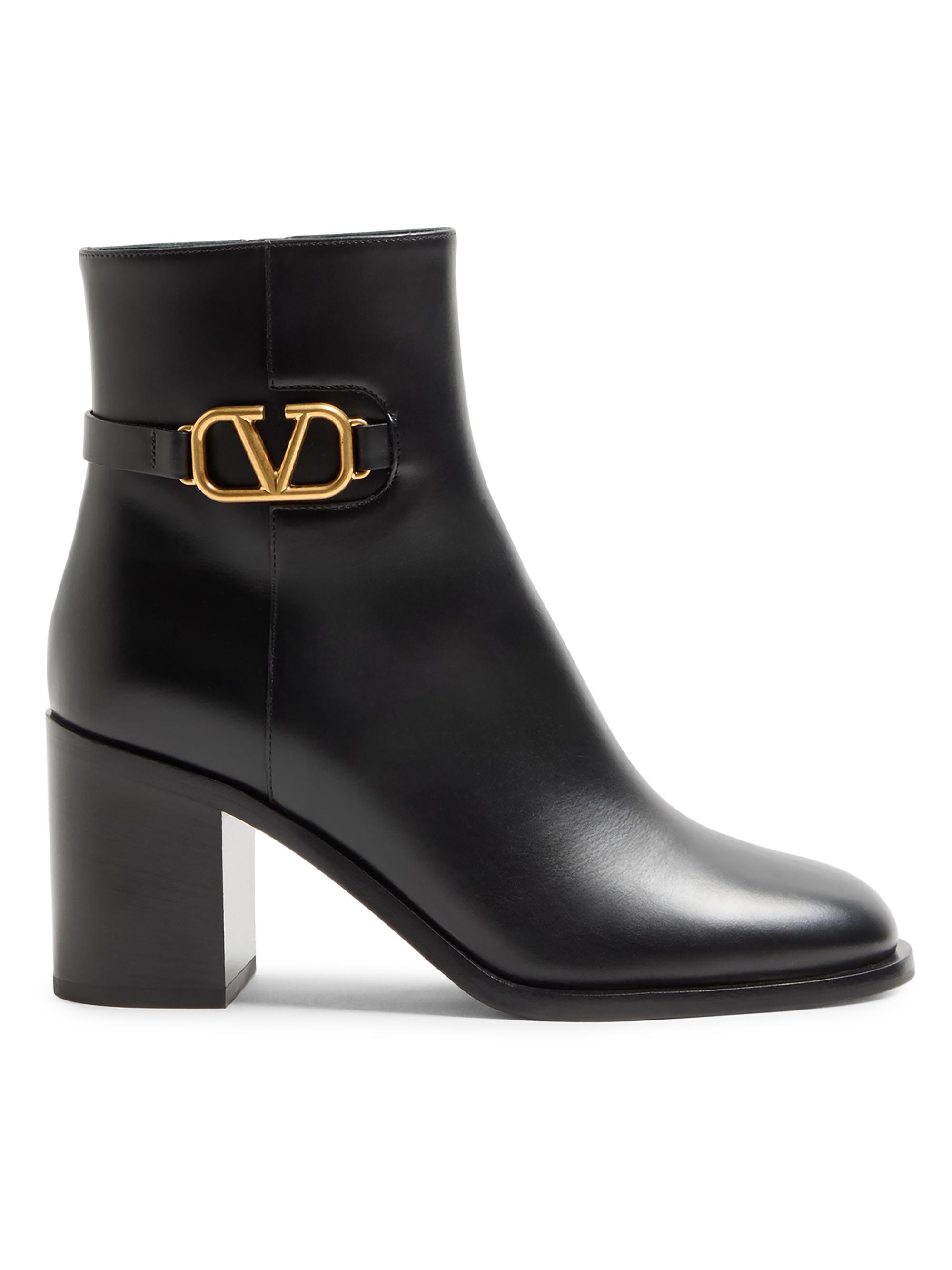 Valentino Garavani Vlogo Signature Calfskin Ankle Boots | Saks