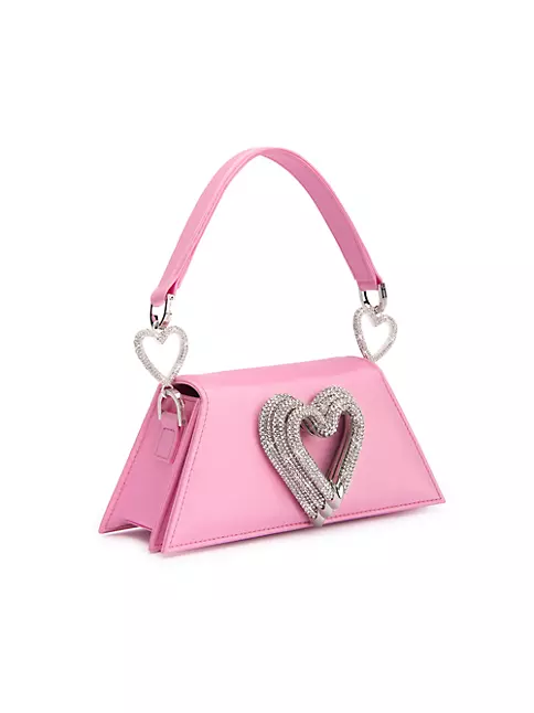 Marc Jacobs Heart Leather Pink Crossbody Bag MSRP $300