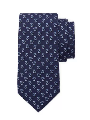 Tie FERRAGAMO Men color Navy