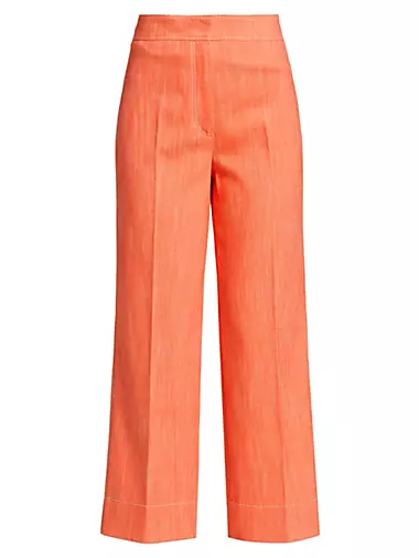 Chieko Mid-Rise Cropped Pants