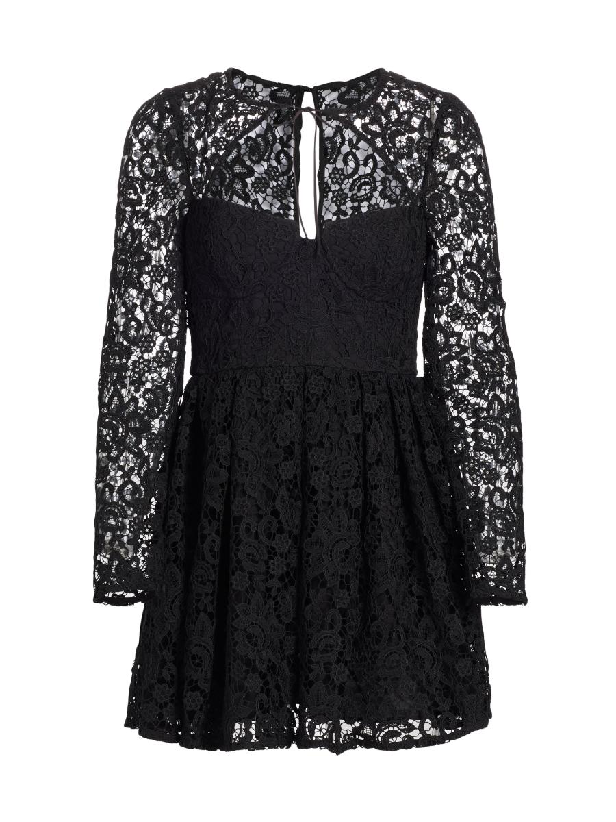 【関税&送料込】Self-Portrait Lace Mini Dress With Collar Blue Flower Lace Mini Dress – self-portrait-US