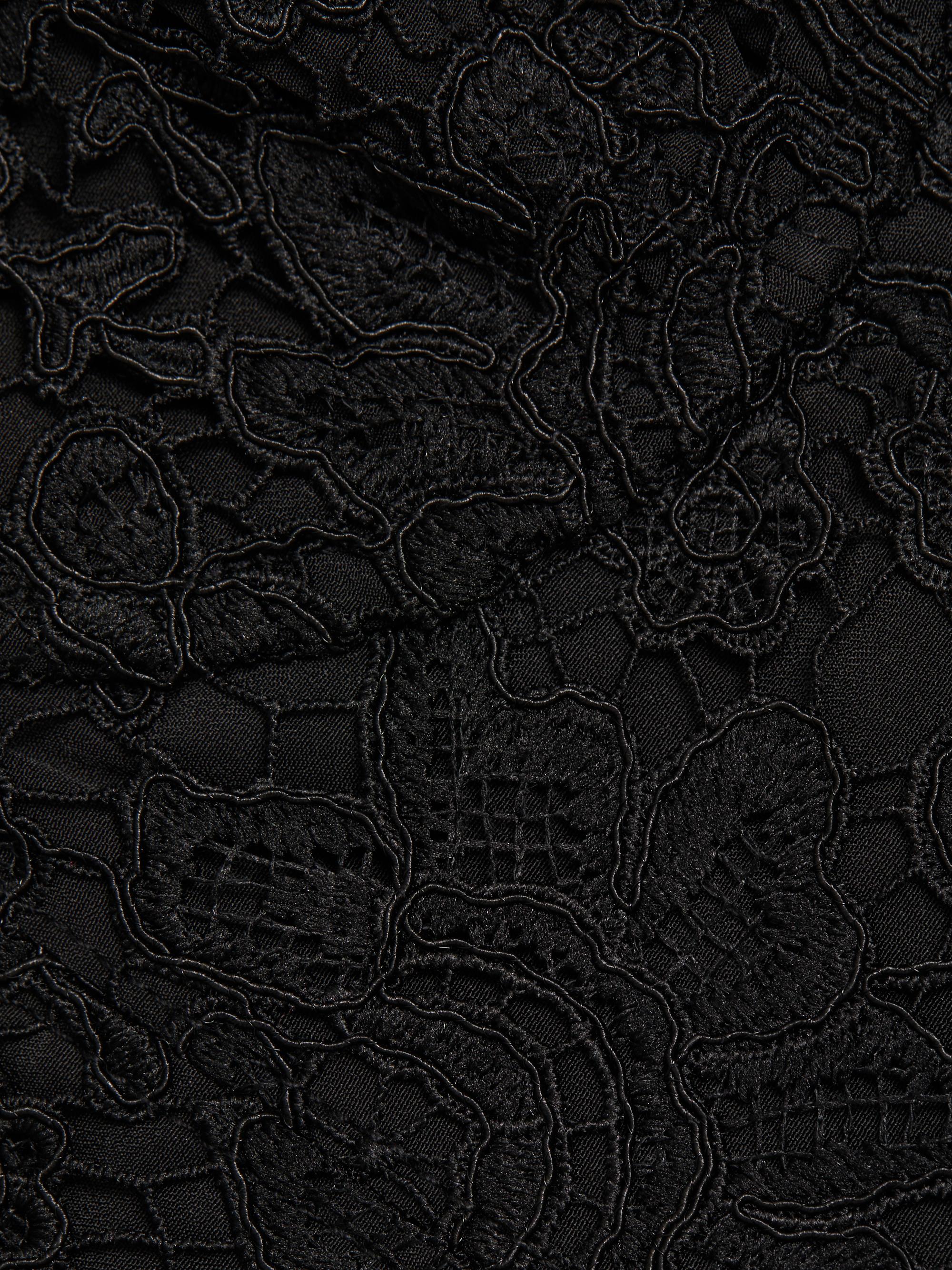 Self-Portrait Lace Tie-Neck Minidress | Saks Fifth Avenue