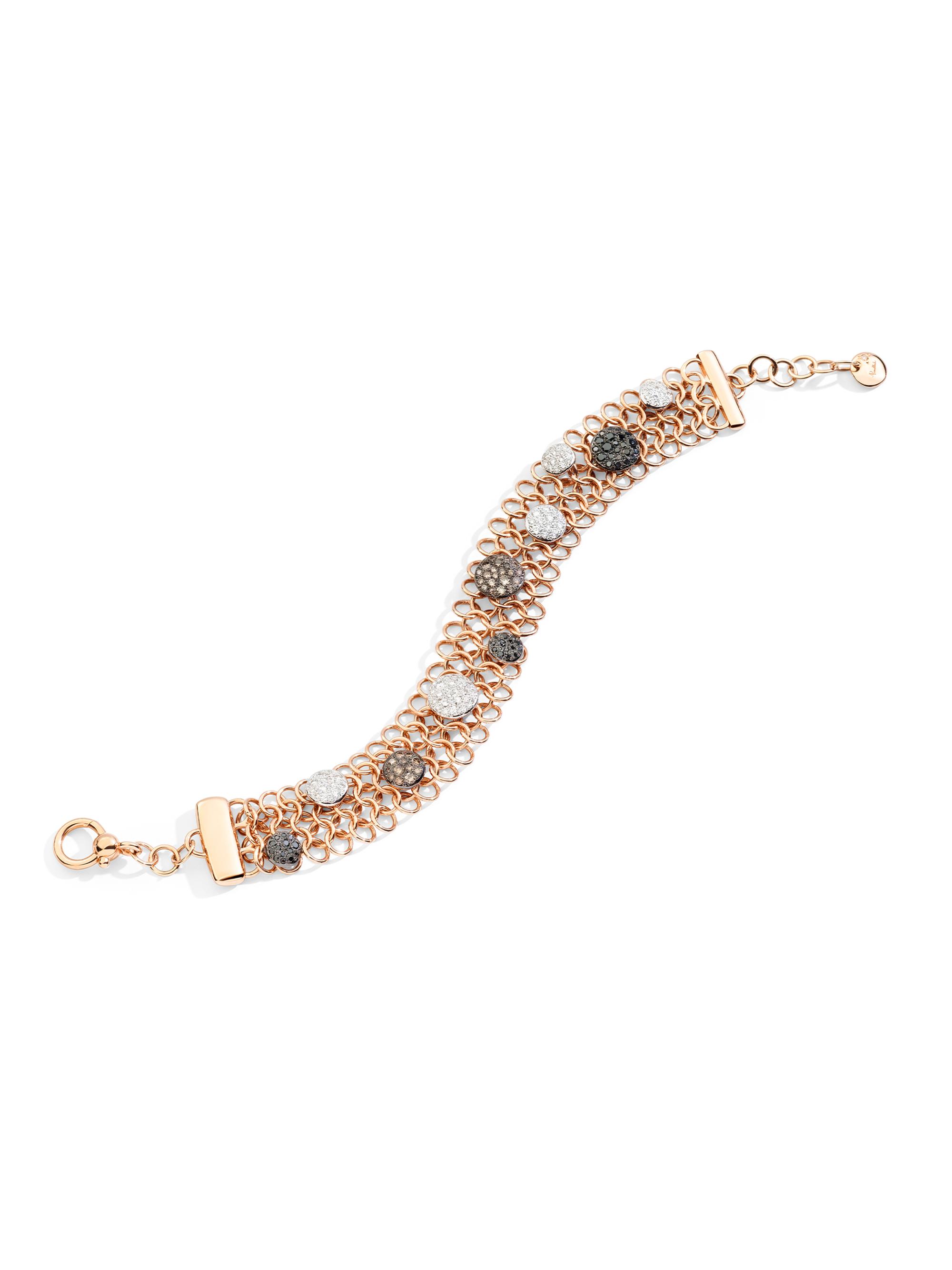 Pomellato Women's Sabbia 18K Rose Gold & 1.5 TCW Diamond Chain Bracelet - Rose Gold