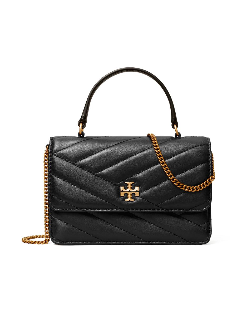 Tory Burch Mini Kira Chevron Leather Top Handle Bag | Saks