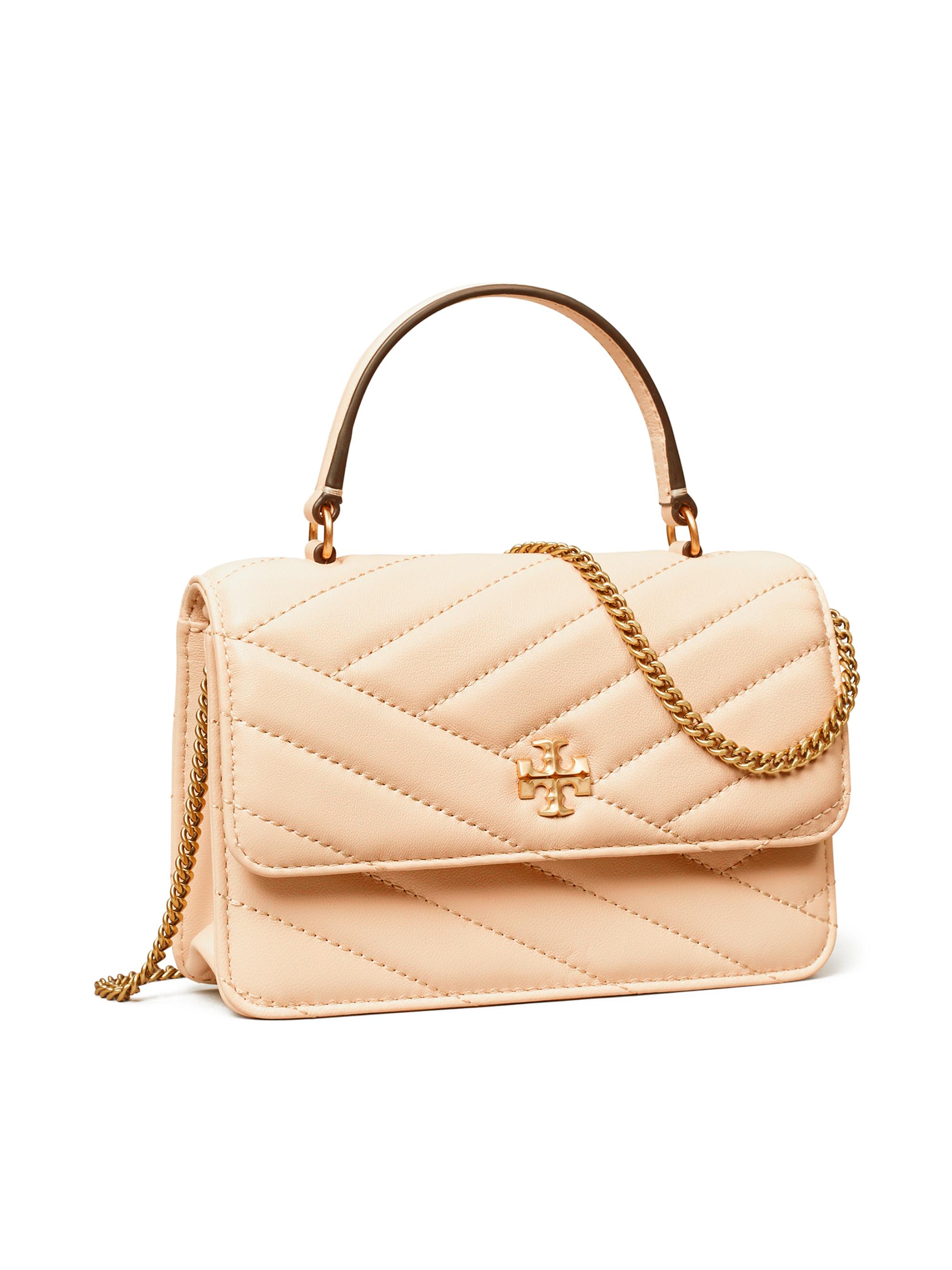 Tory Burch Mini Kira Chevron Leather Top Handle Bag | Saks Fifth
