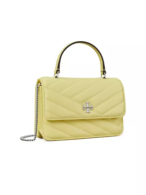 Tory Burch Mini Kira Chevron Quilted Leather Top Handle Bag