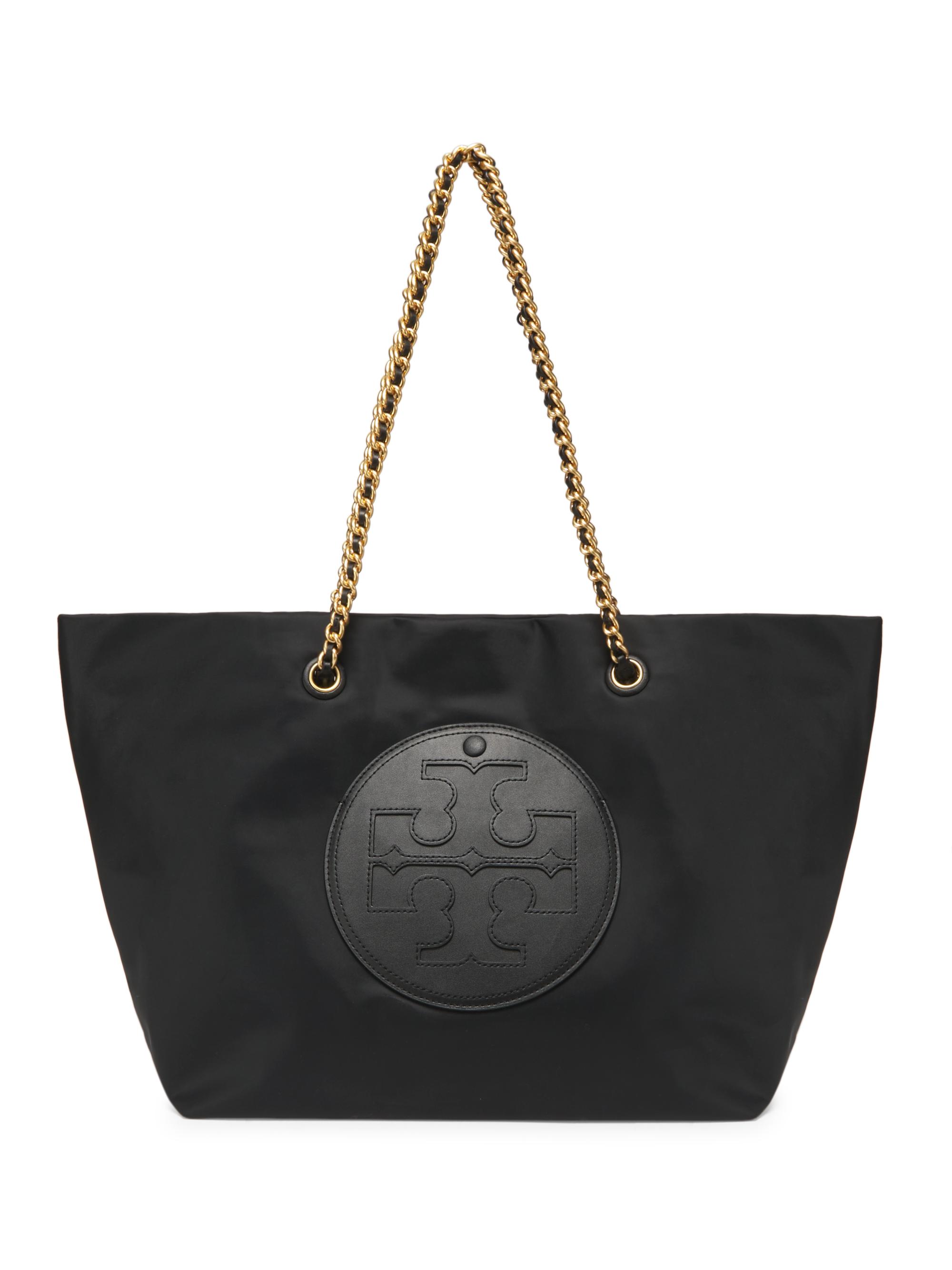 Tory Burch Ella Leather Chain Tote Bag | Saks Fifth Avenue