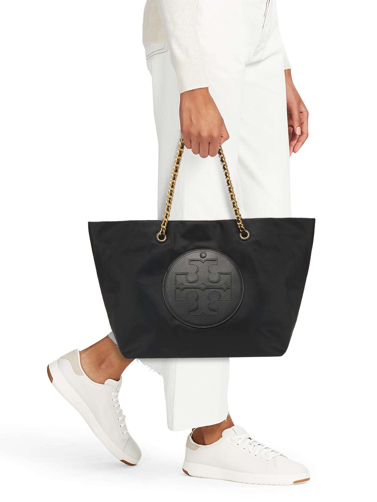 Tory Burch Ella Leather Chain Tote Bag | Saks Fifth Avenue