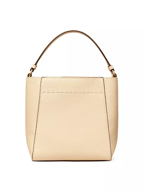 Tory Burch Beige McGraw Leather Bucket Bag, Best Price and Reviews