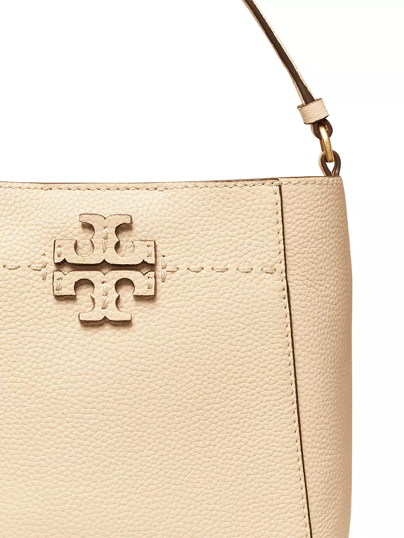 Tory Burch McGraw Floral Flap Over Leather Crossbody Sling Bag