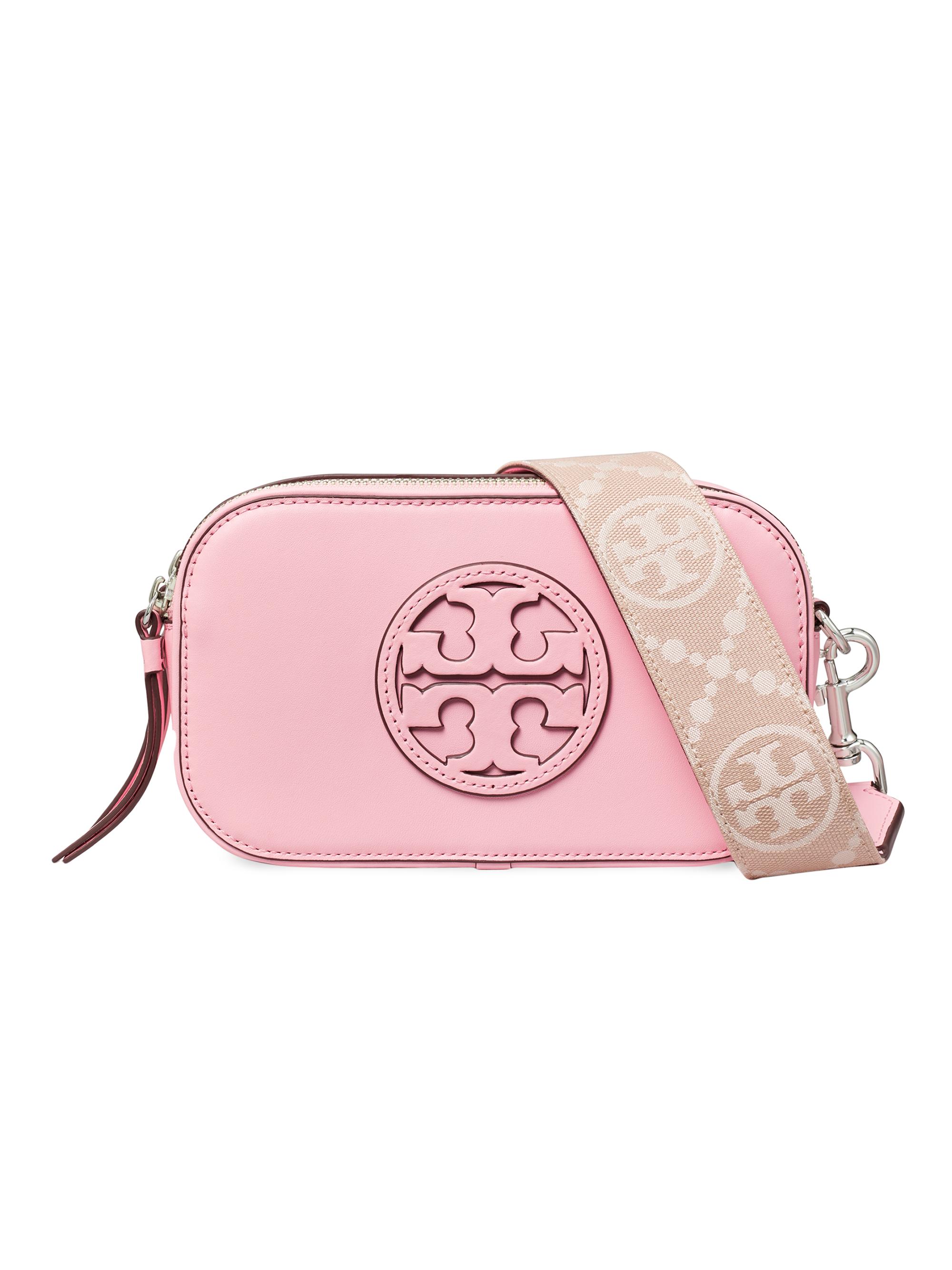 【Tory Burch】バッグ　ピンク Tory Burch Mini Miller Leather Crossbody Bag | Saks Fifth Avenue