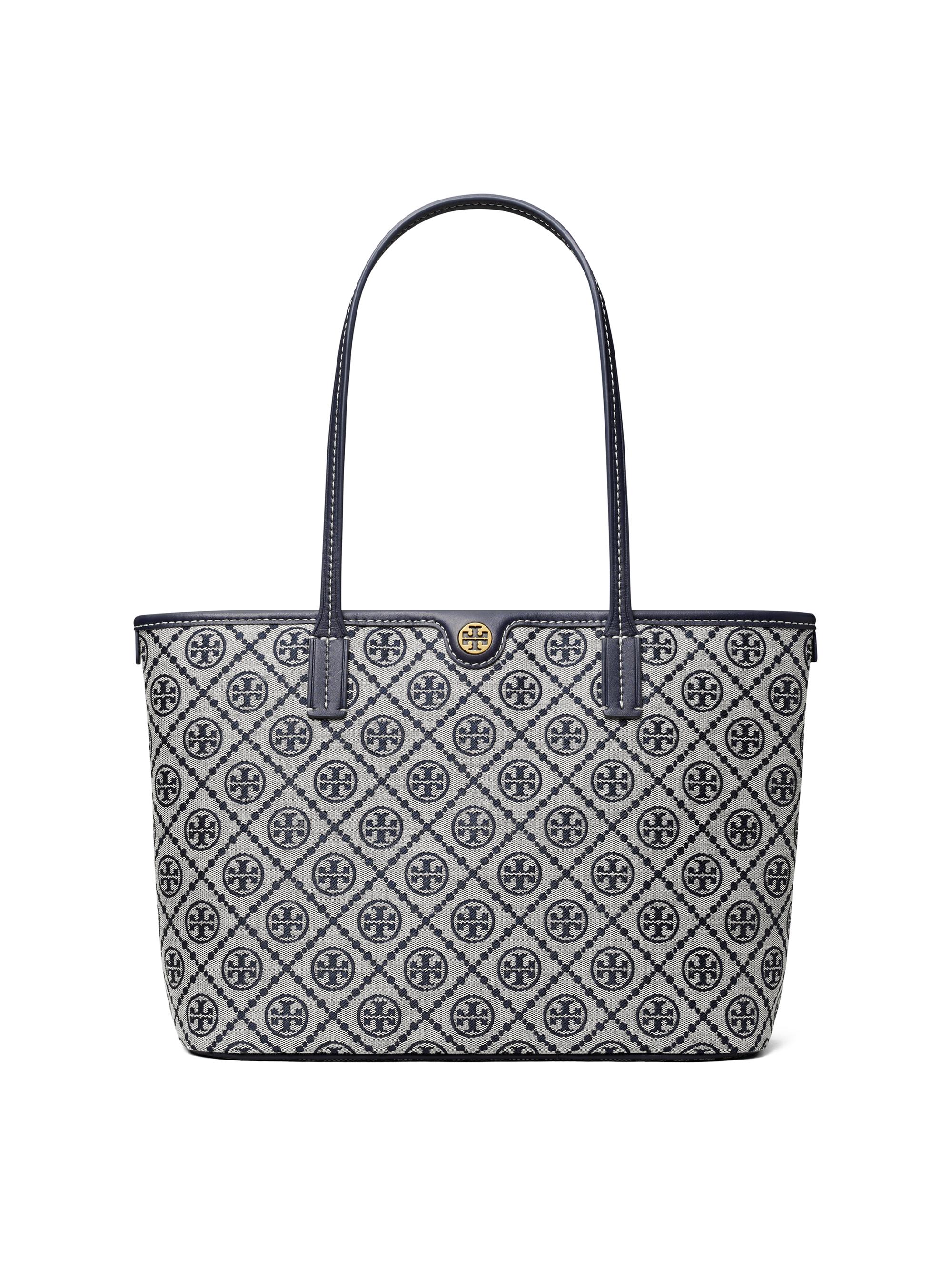 Tory Burch Women's  T Monogram Zip Tote Bag - Tory Navy