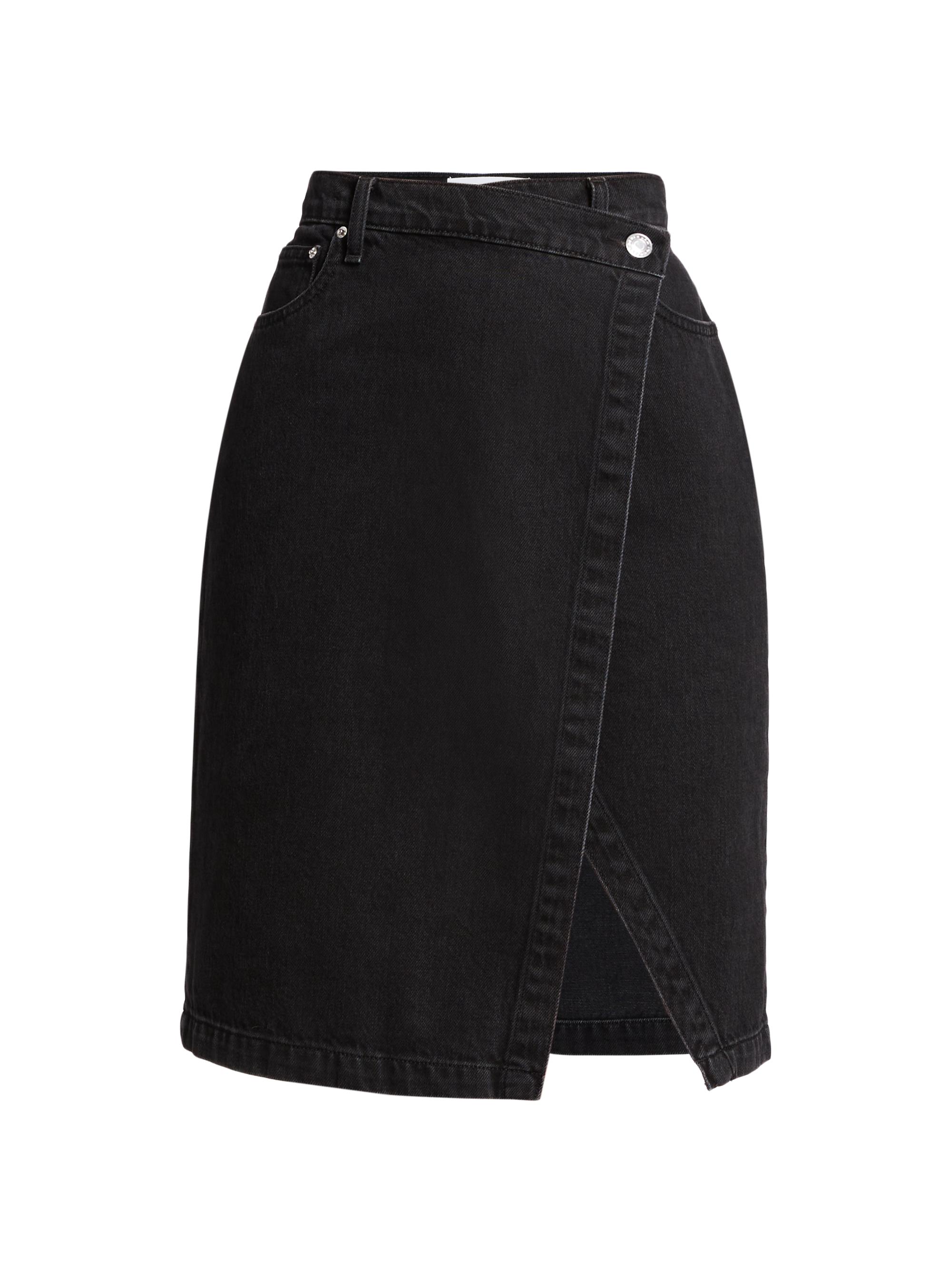 Derek Lam 10 Crosby Women's Aine Asymmetric Denim Skirt - Forsyth