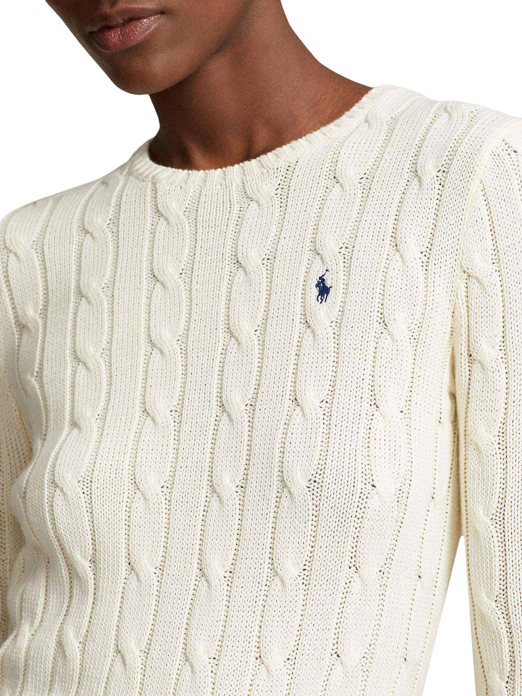 Polo Ralph Lauren Julianna Cable-Knit Pima Cotton Sweater | Saks