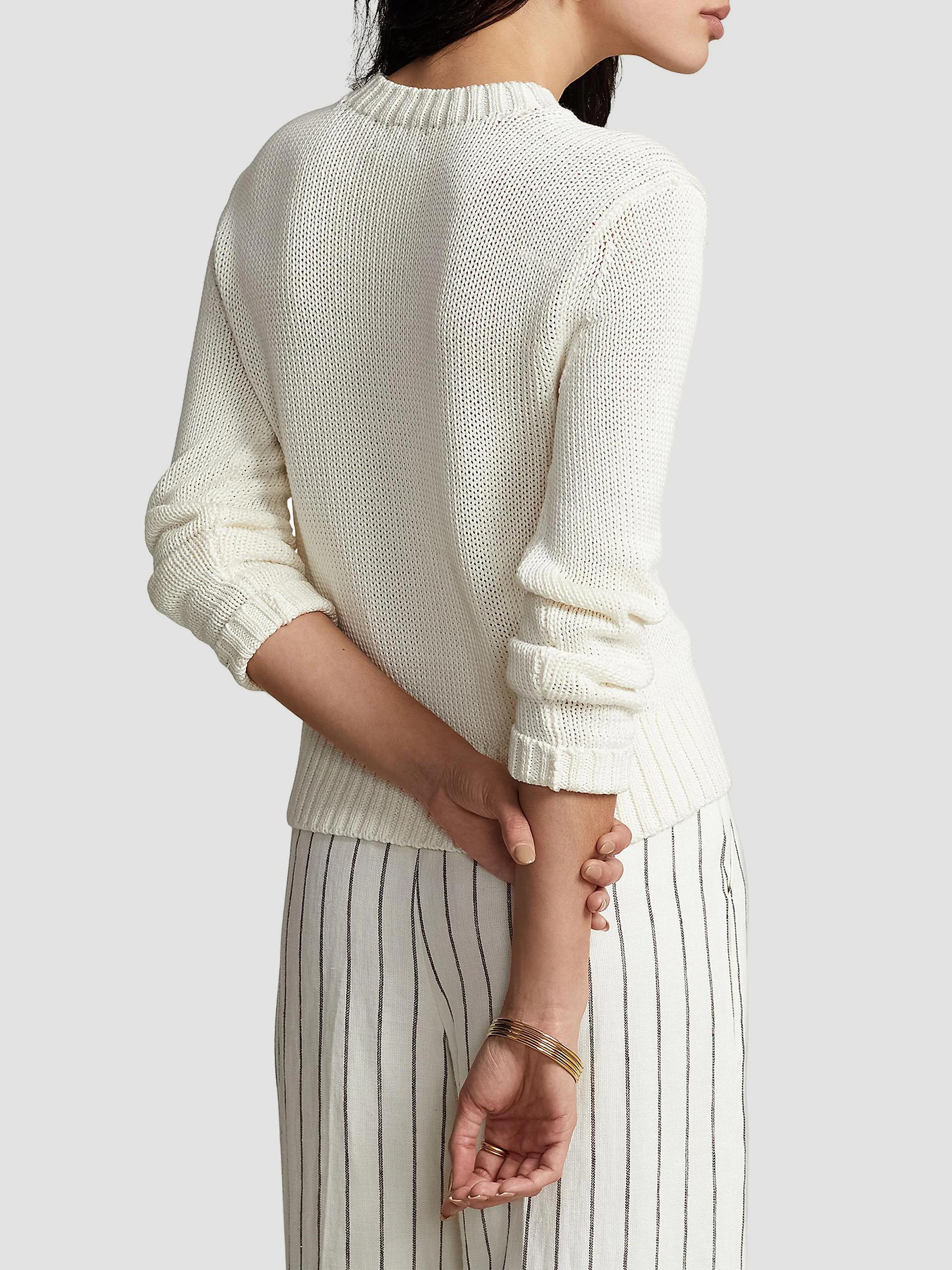 Polo Ralph Lauren Cotton Shaker-Stitch Sweater | Saks Fifth Avenue