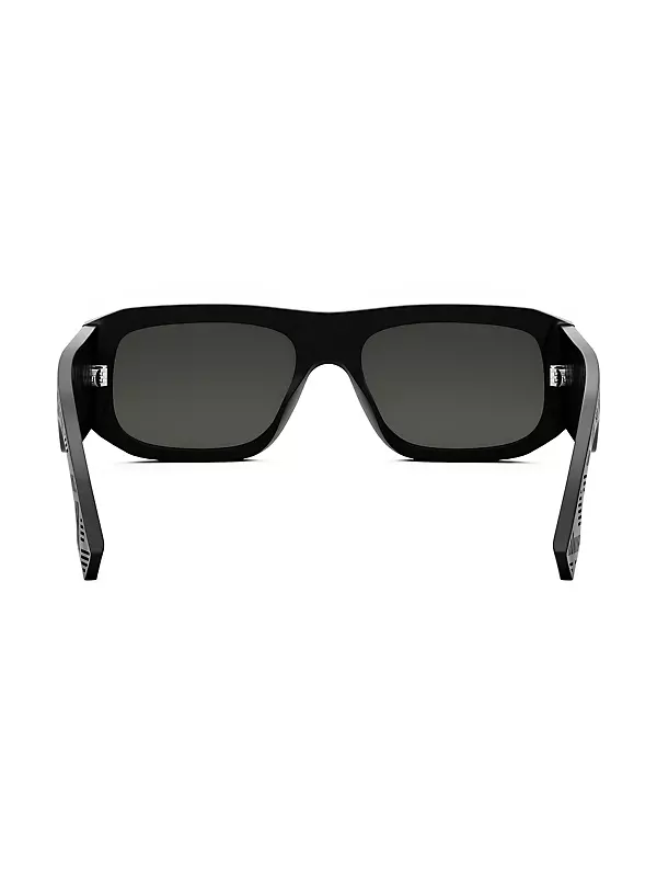 Fendi Mask Logo Sunglasses in Matte Black /Smoke Mirror