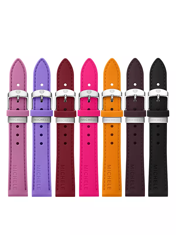 Into The Garden 7-Piece Silicone Watch Strap Gift Set/18MM