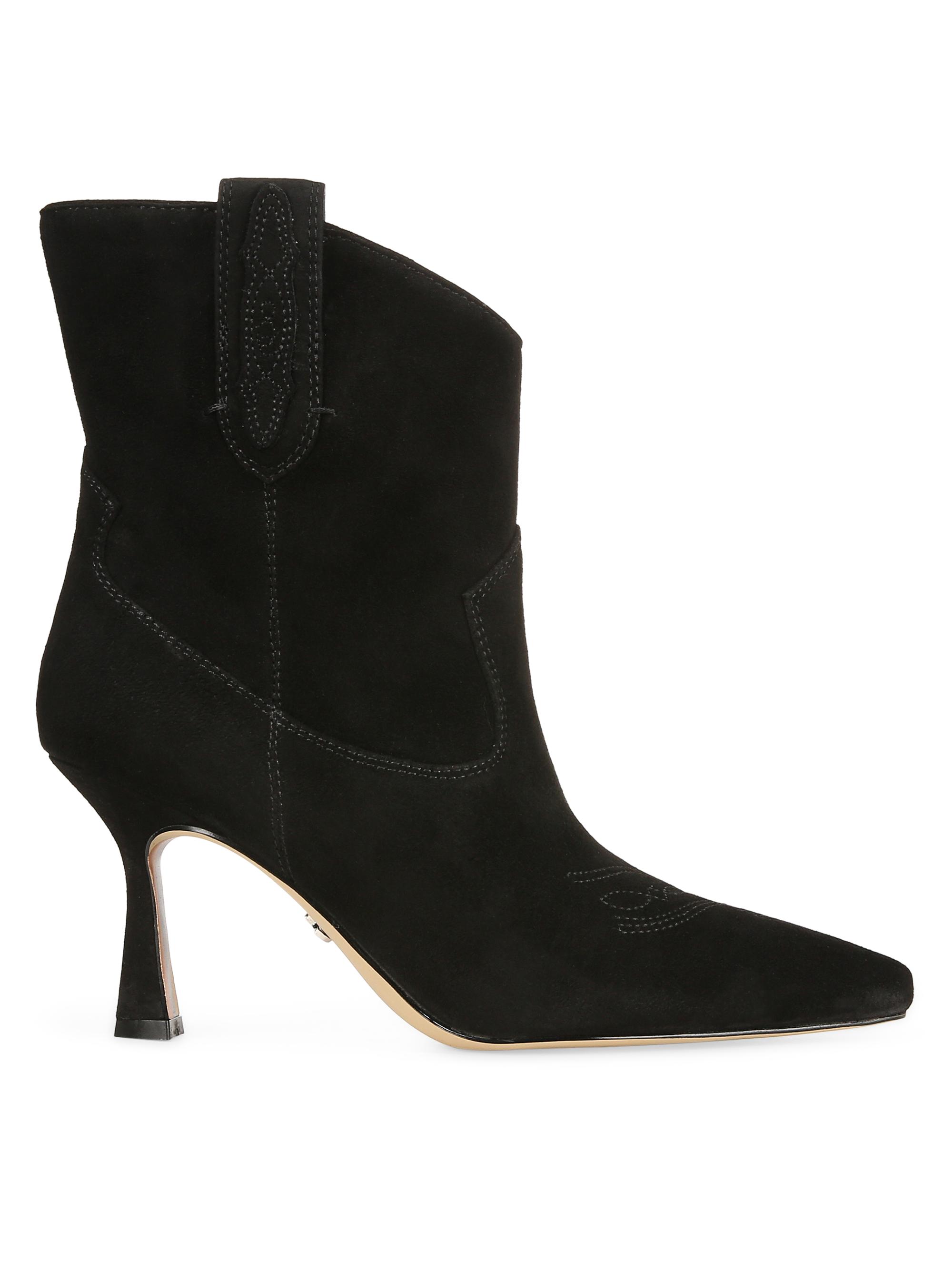 Sam Edelman Sylvia 70MM Wide-Calf Suede Boots | Saks Fifth Avenue