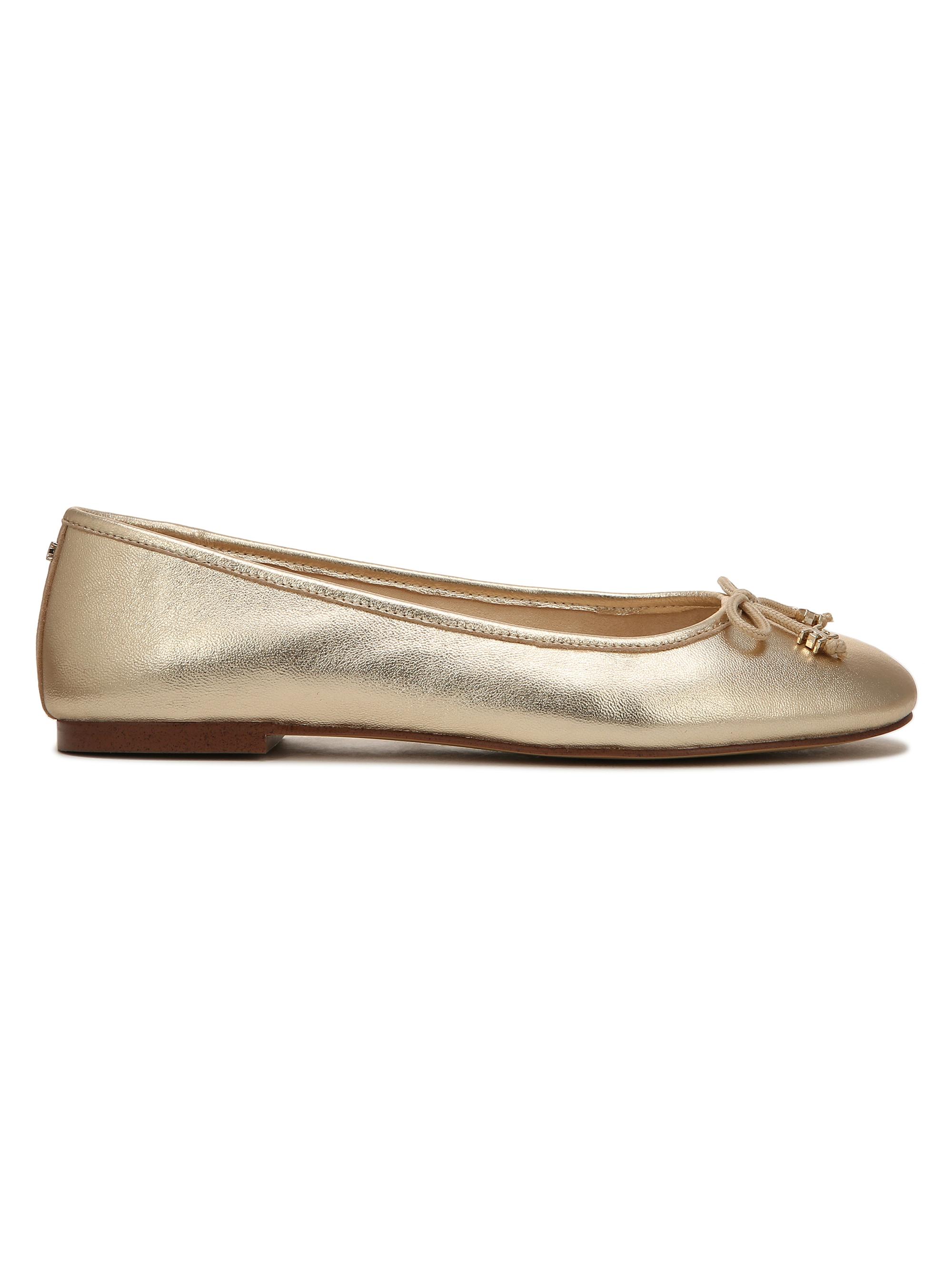Sam Edelman Women's Felicia Metallic Leather Ballet Flats - Gold