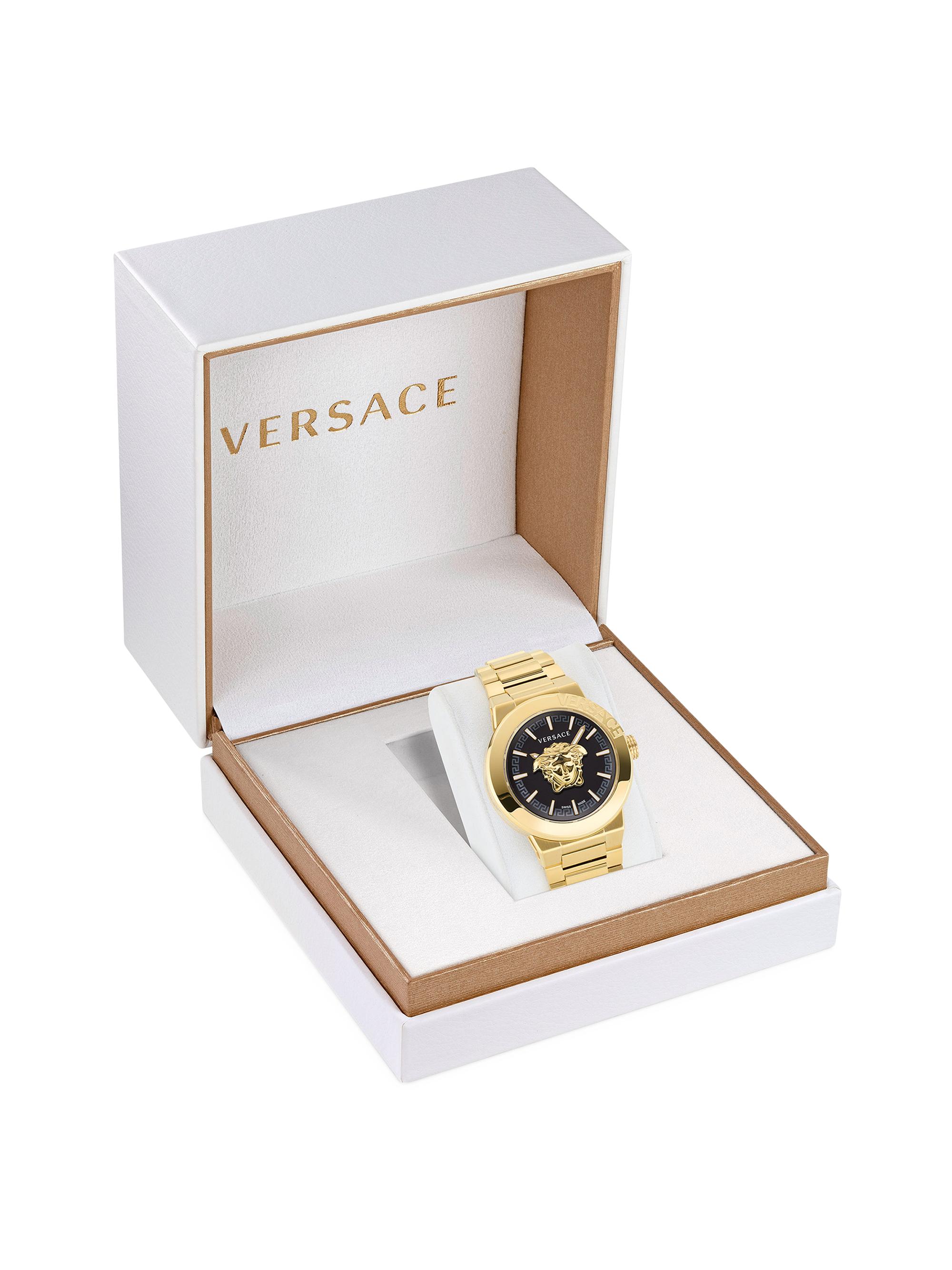Versace Medusa Infinite IP Yellow Gold Bracelet Watch/45MM | Saks